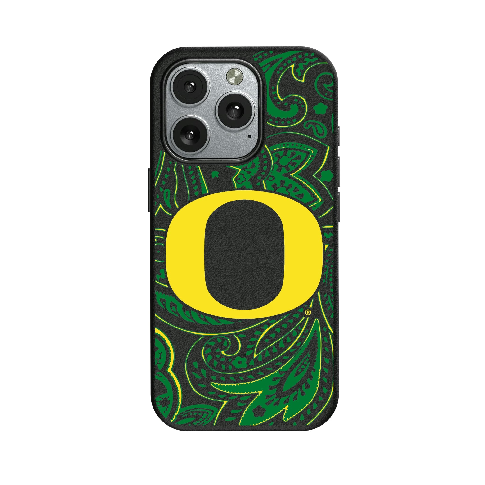 University of Oregon Ducks Paisley iPhone MagSafe Compatible Phone Case for Apple iPhone
