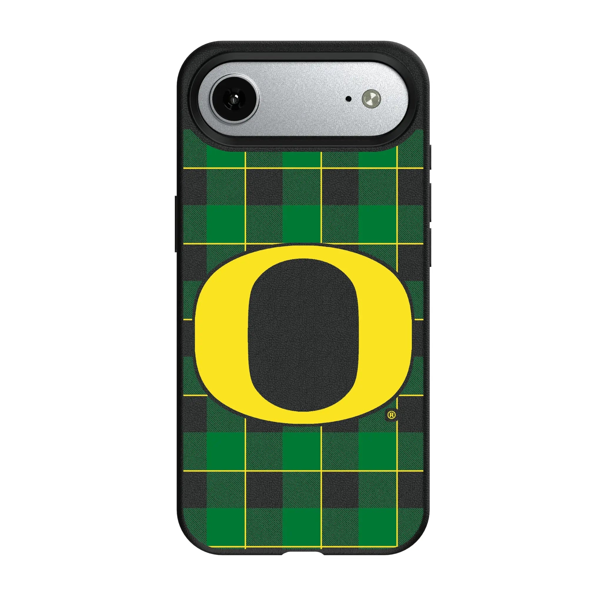 University of Oregon Ducks Plaid iPhone MagSafe Compatible Phone Case for Apple iPhone#Device_iPhone Air