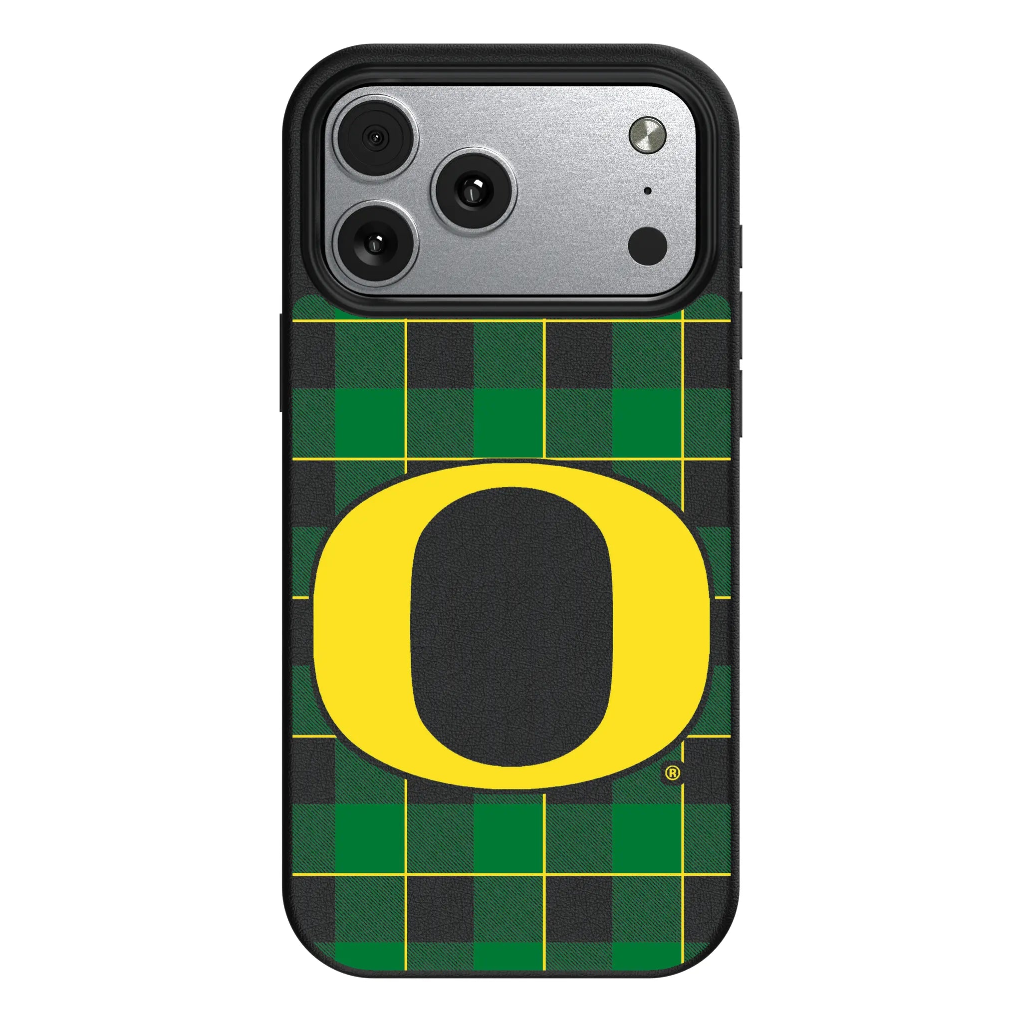 University of Oregon Ducks Plaid iPhone MagSafe Compatible Phone Case for Apple iPhone#Device_iPhone 17 Pro Max