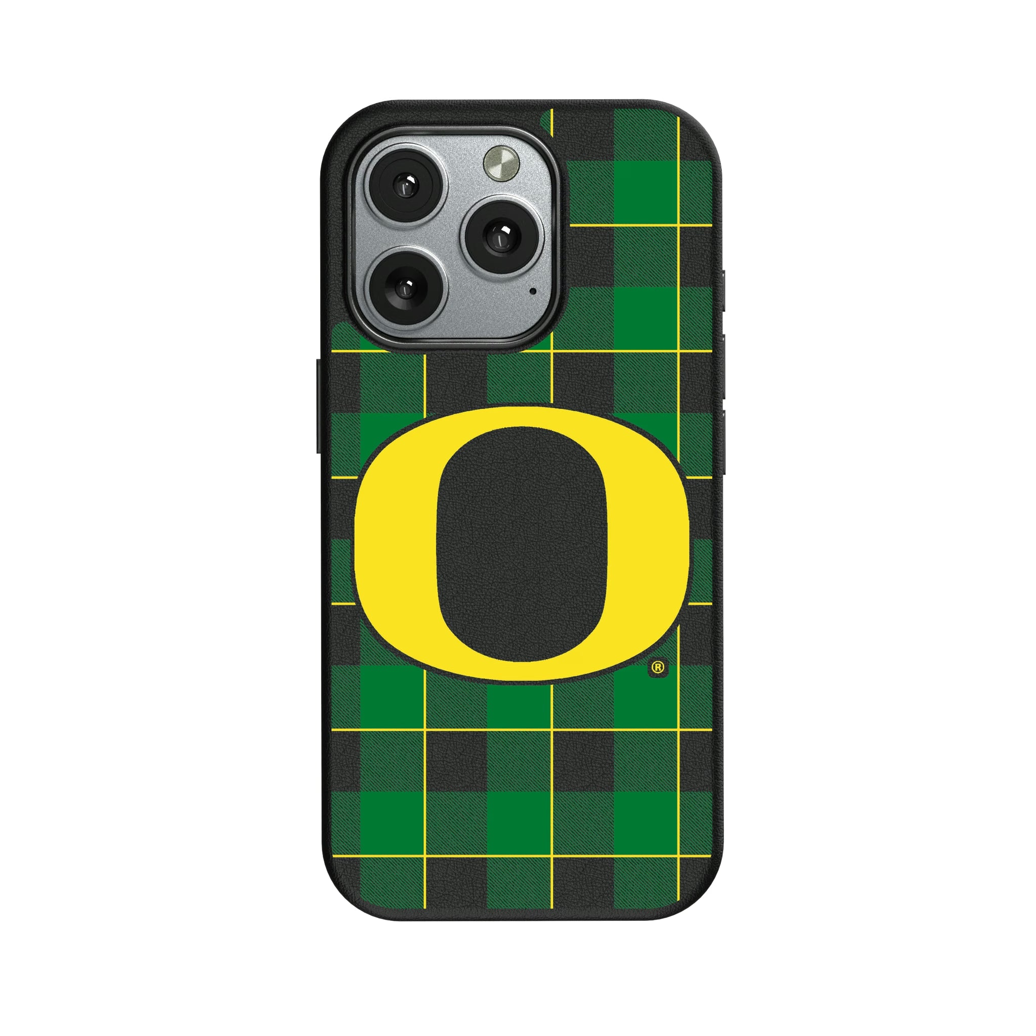 University of Oregon Ducks Plaid iPhone MagSafe Compatible Phone Case for Apple iPhone