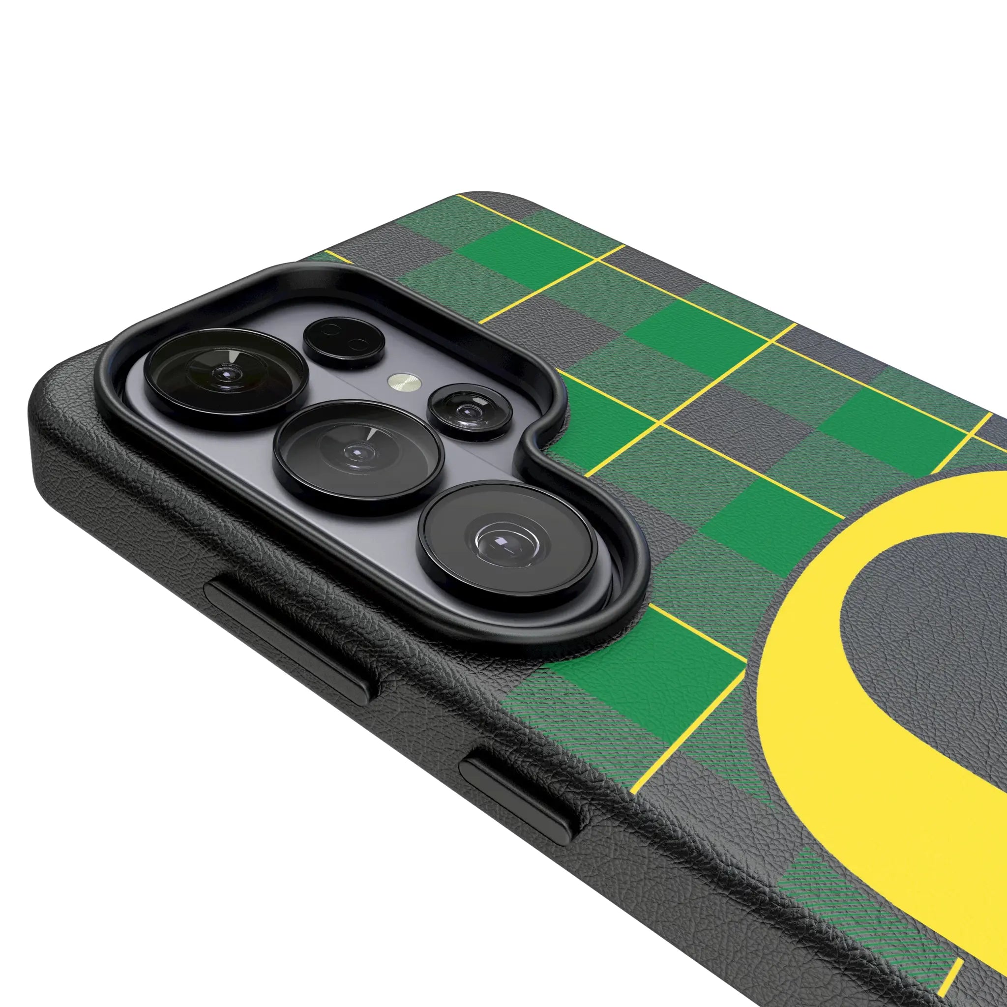 University of Oregon Ducks Plaid Galaxy MagSafe Compatible Phone Case for Samsung Galaxy - Detail#Device_Galaxy S26 Ultra