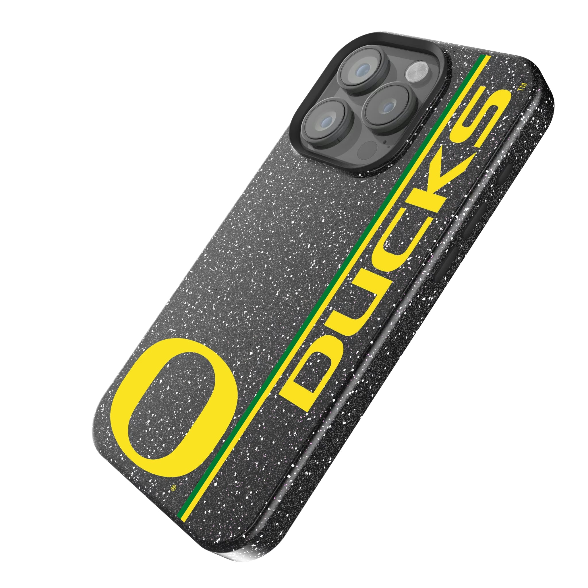 University of Oregon Ducks Sidebar iPhone Bling Phone Case for Apple iPhone - Isometric View