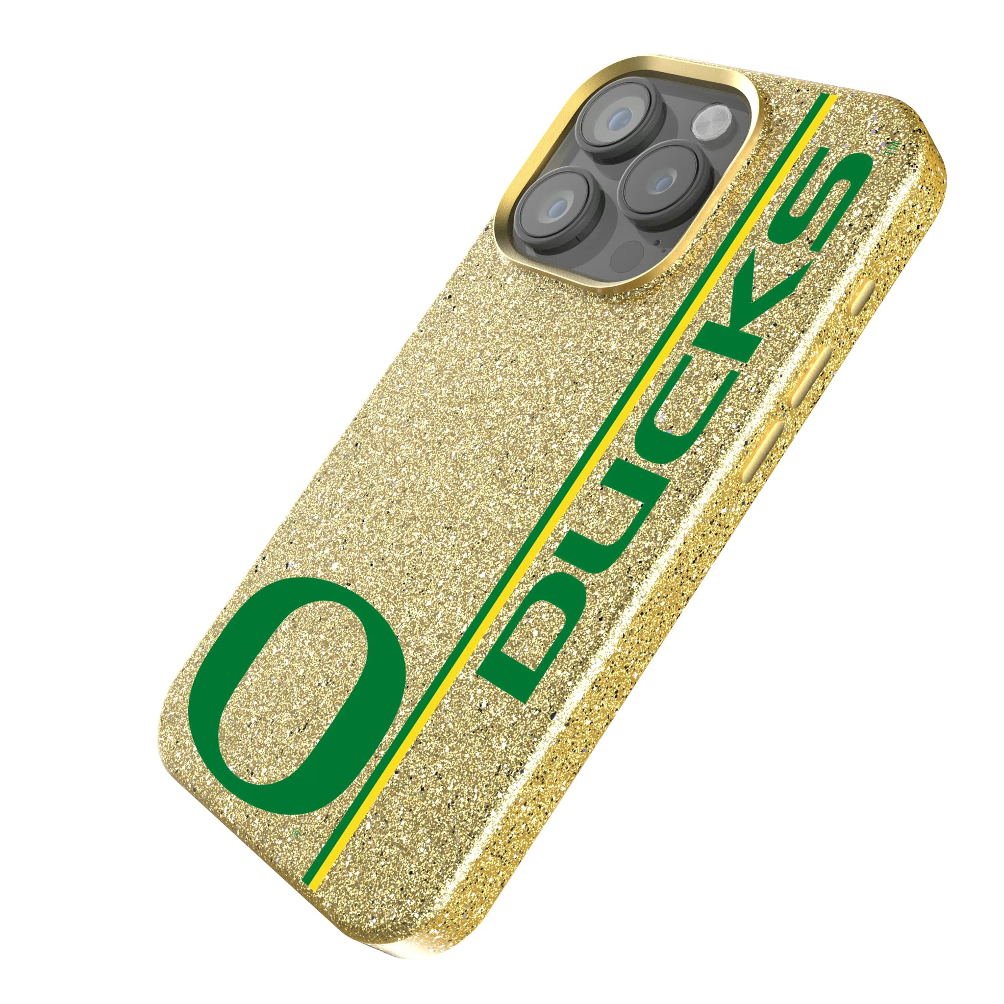 University of Oregon Ducks Sidebar iPhone Bling Phone Case for Apple iPhone - Isometric View