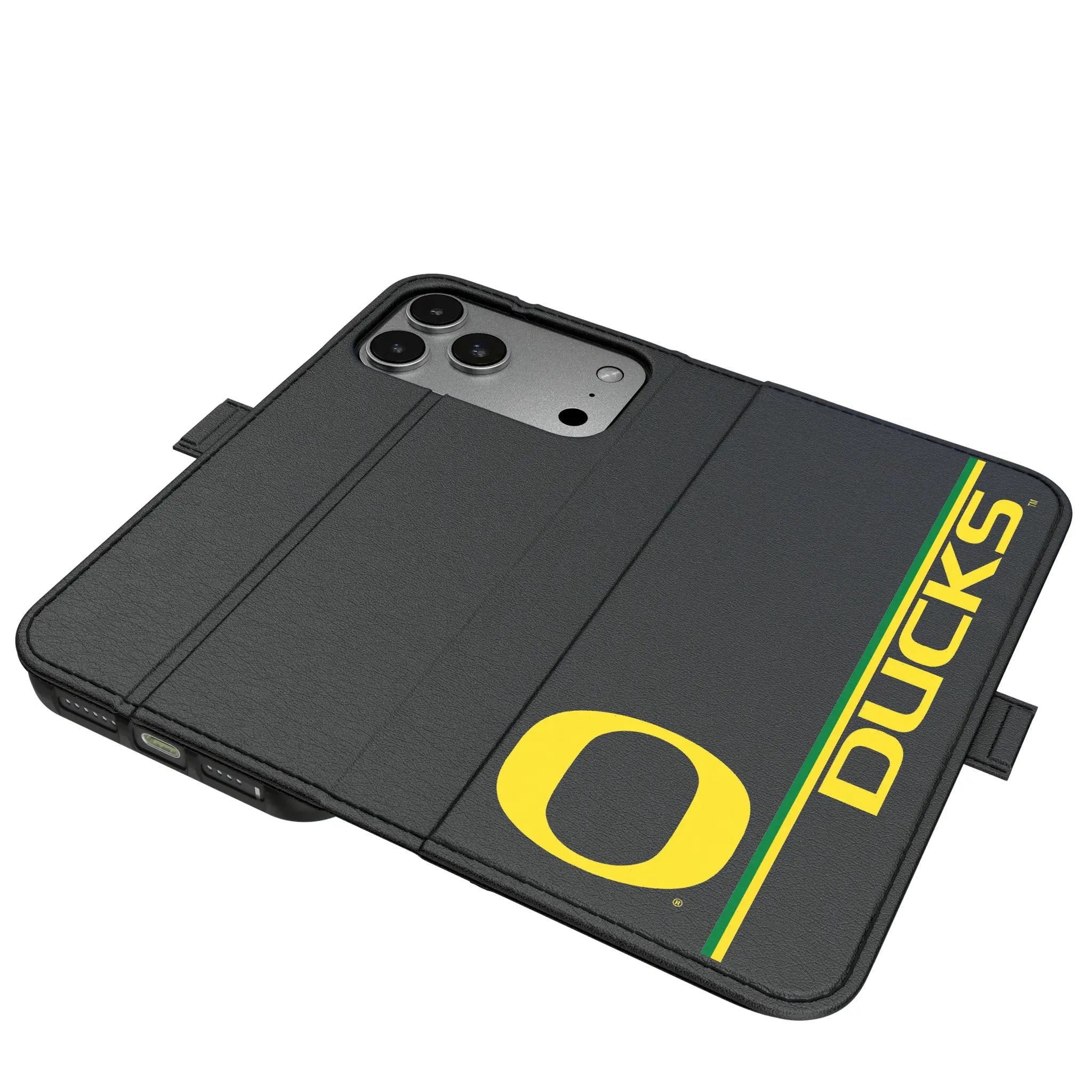 University of Oregon Ducks Sidebar iPhone Folio Phone Case for Apple iPhone#Device_iPhone 17 Pro Max