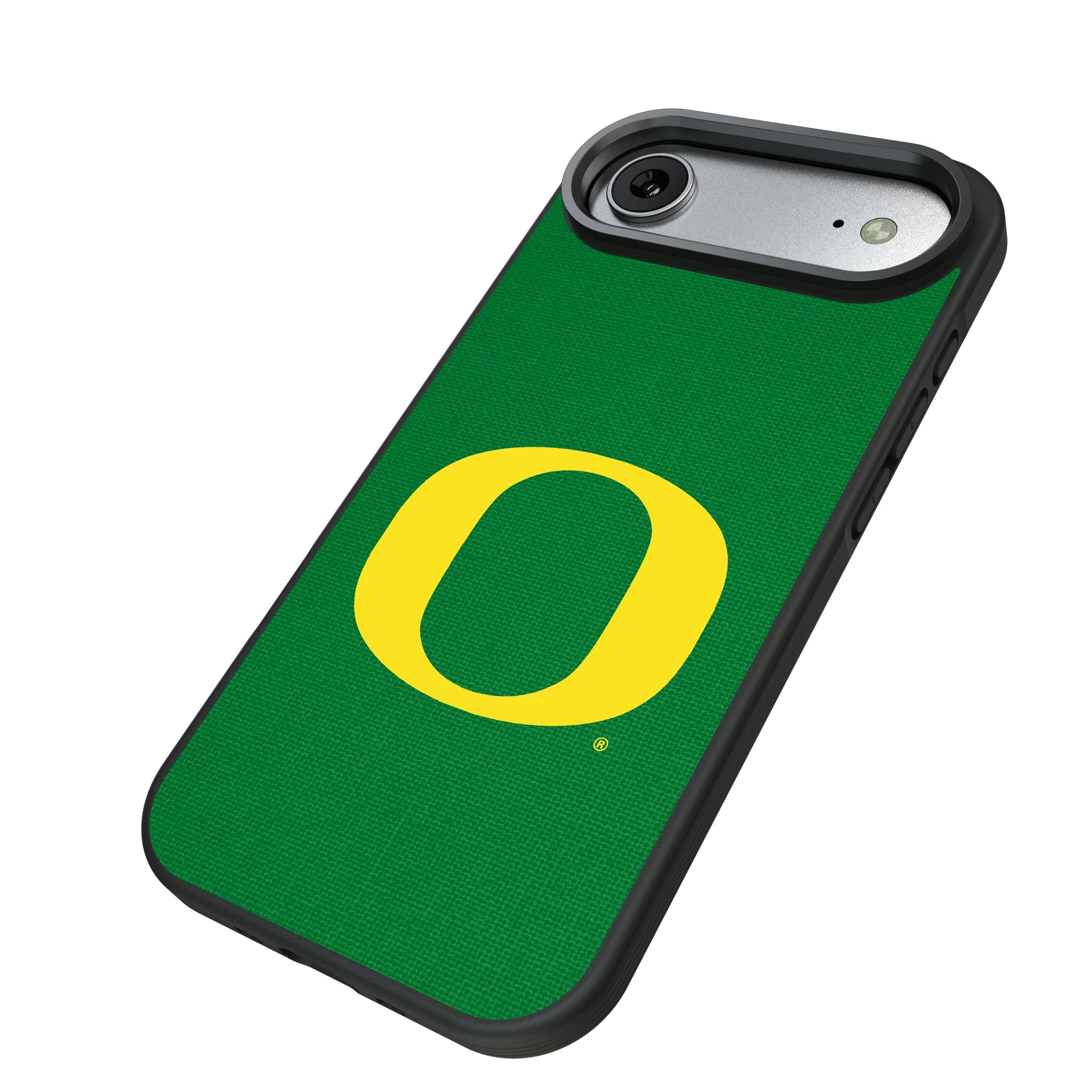 University of Oregon Ducks Solid iPhone Bump Phone Case for Apple iPhone - Isometric View#Device_iPhone Air