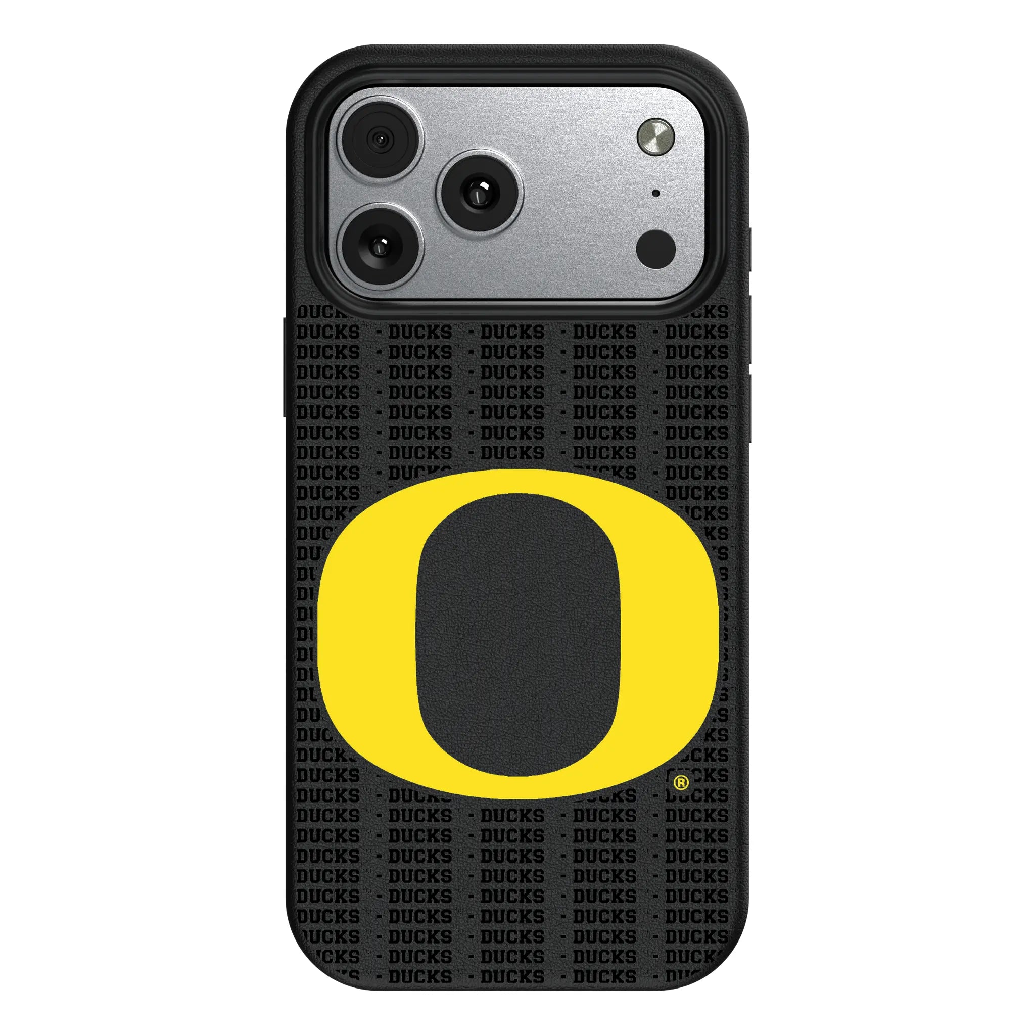 University of Oregon Ducks Text Backdrop iPhone MagSafe Compatible Phone Case for Apple iPhone#Device_iPhone 17 Pro Max