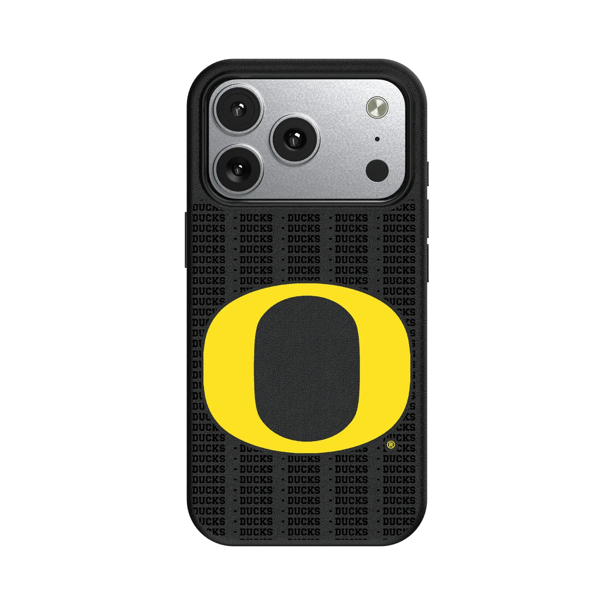 University of Oregon Ducks Text Backdrop iPhone MagSafe Compatible Phone Case for Apple iPhone#Device_iPhone 17 Pro