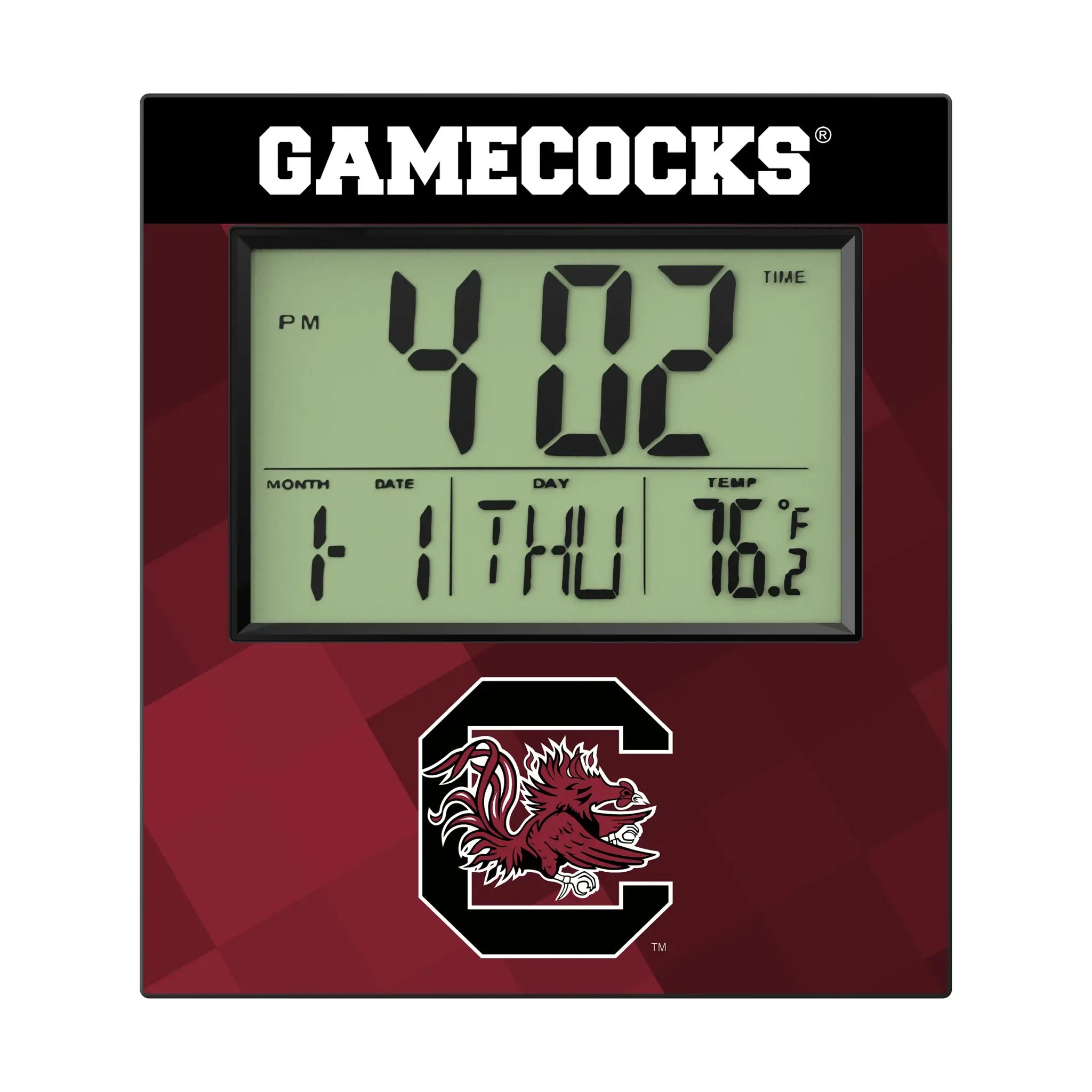 University of South Carolina Gamecocks Color Block Wall Clock
