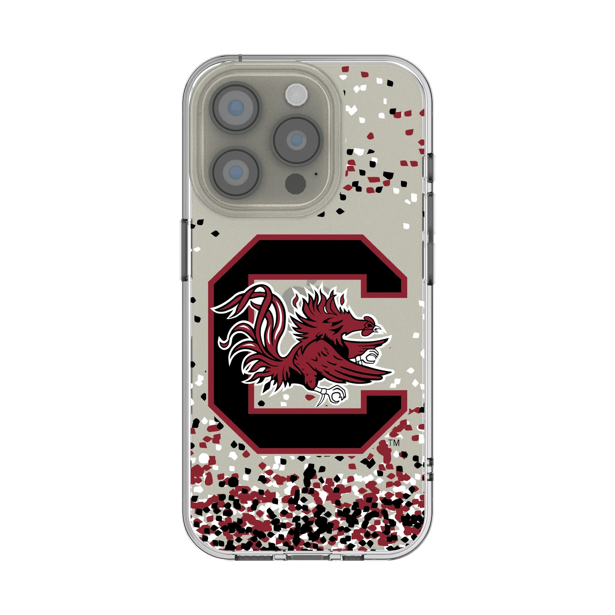 University of South Carolina Gamecocks Confetti iPhone Clear Phone Case for Apple iPhone