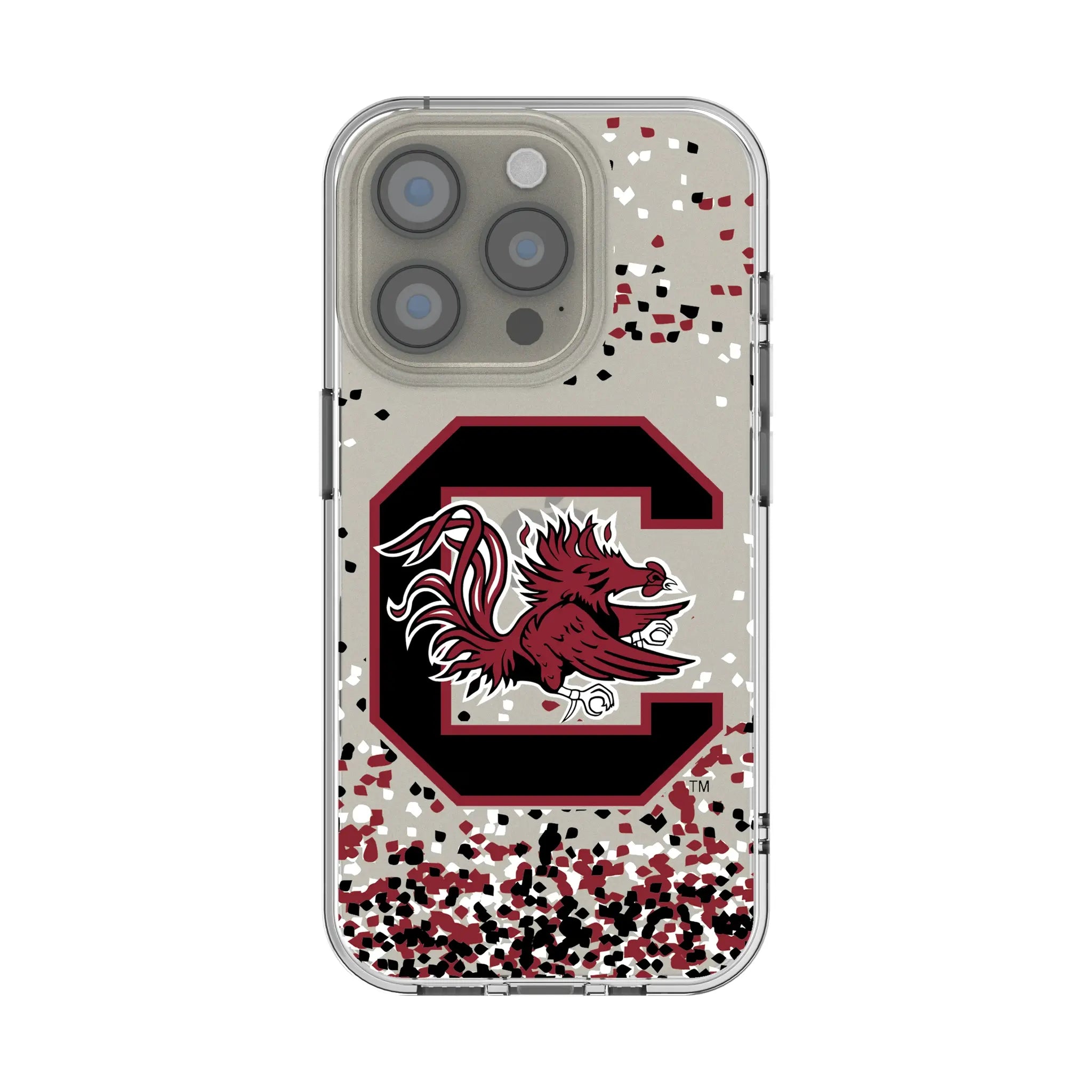 University of South Carolina Gamecocks Confetti iPhone Clear Phone Case for Apple iPhone