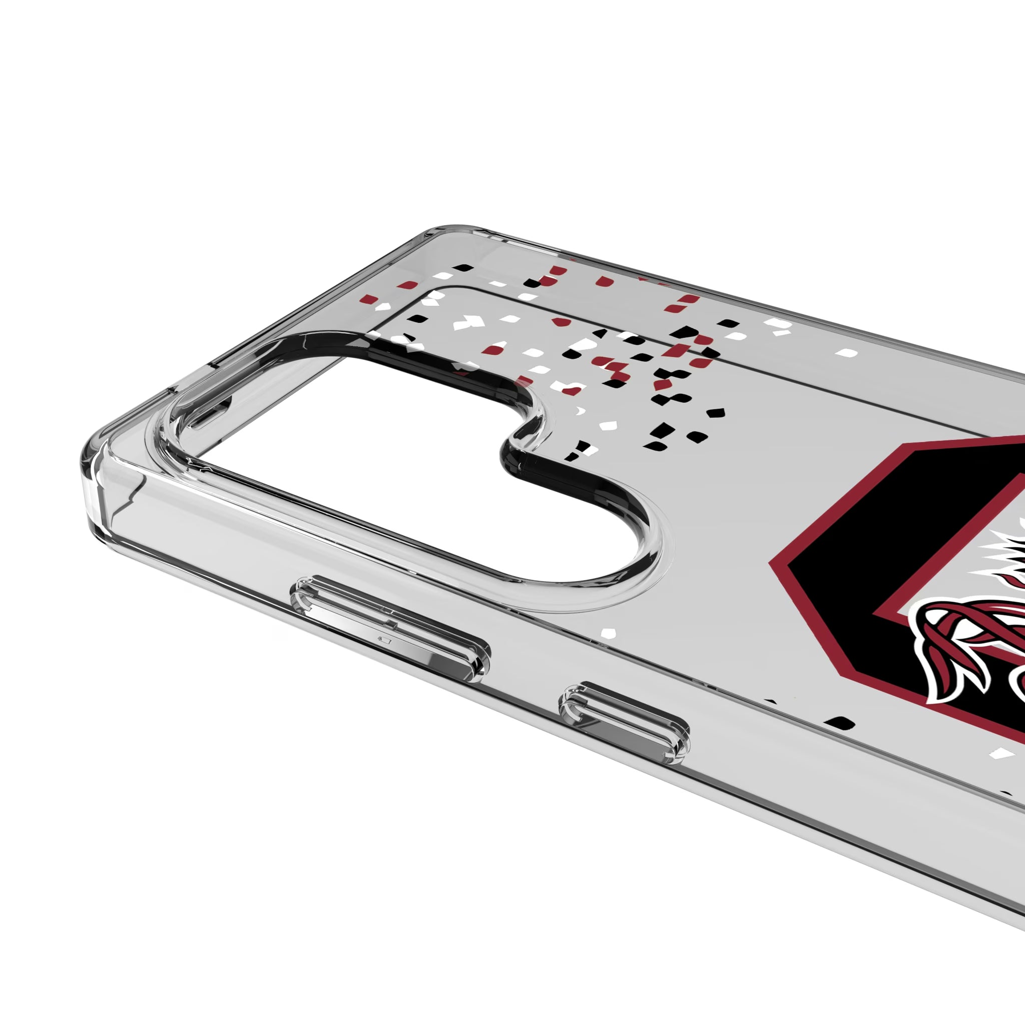 University of South Carolina Gamecocks Confetti Galaxy Clear Phone Case for Samsung Galaxy - Detail