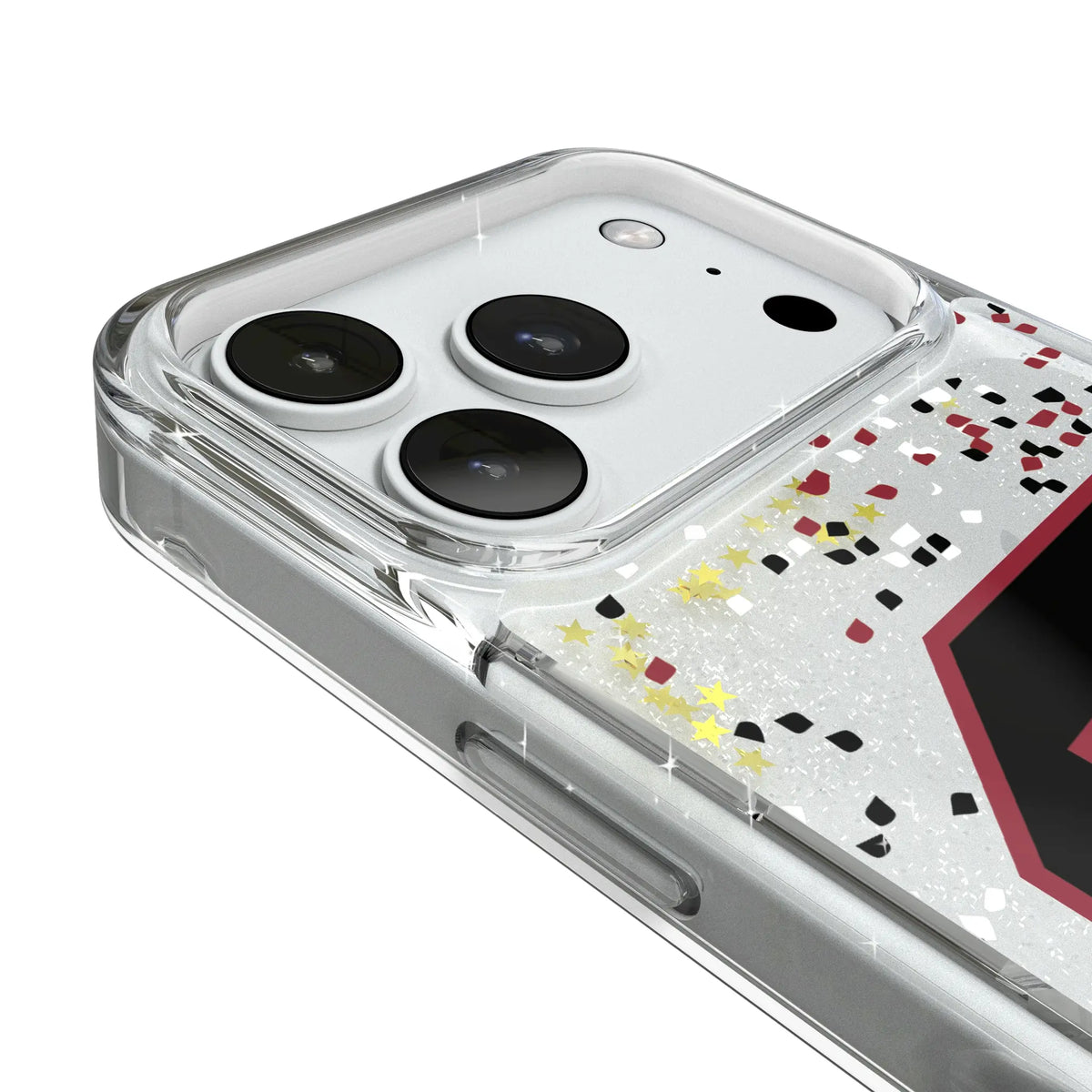 University of South Carolina Gamecocks Confetti iPhone Glitter Phone Case for Apple iPhone - Detail#Device_iPhone 18 Pro