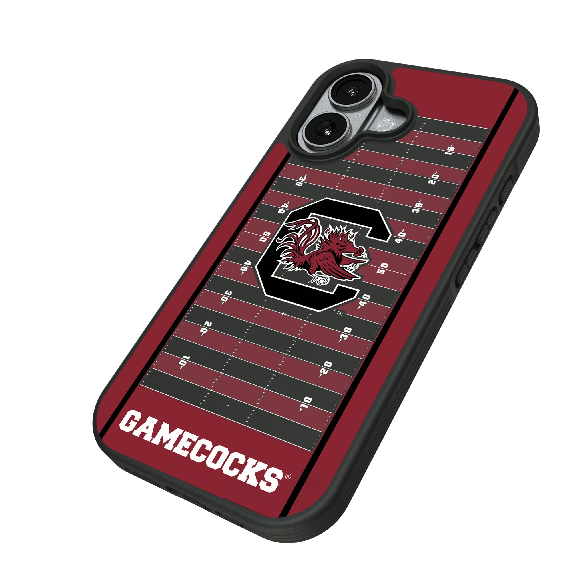 University of South Carolina Gamecocks Field iPhone Bump Phone Case for Apple iPhone - Isometric View#Device_iPhone 17