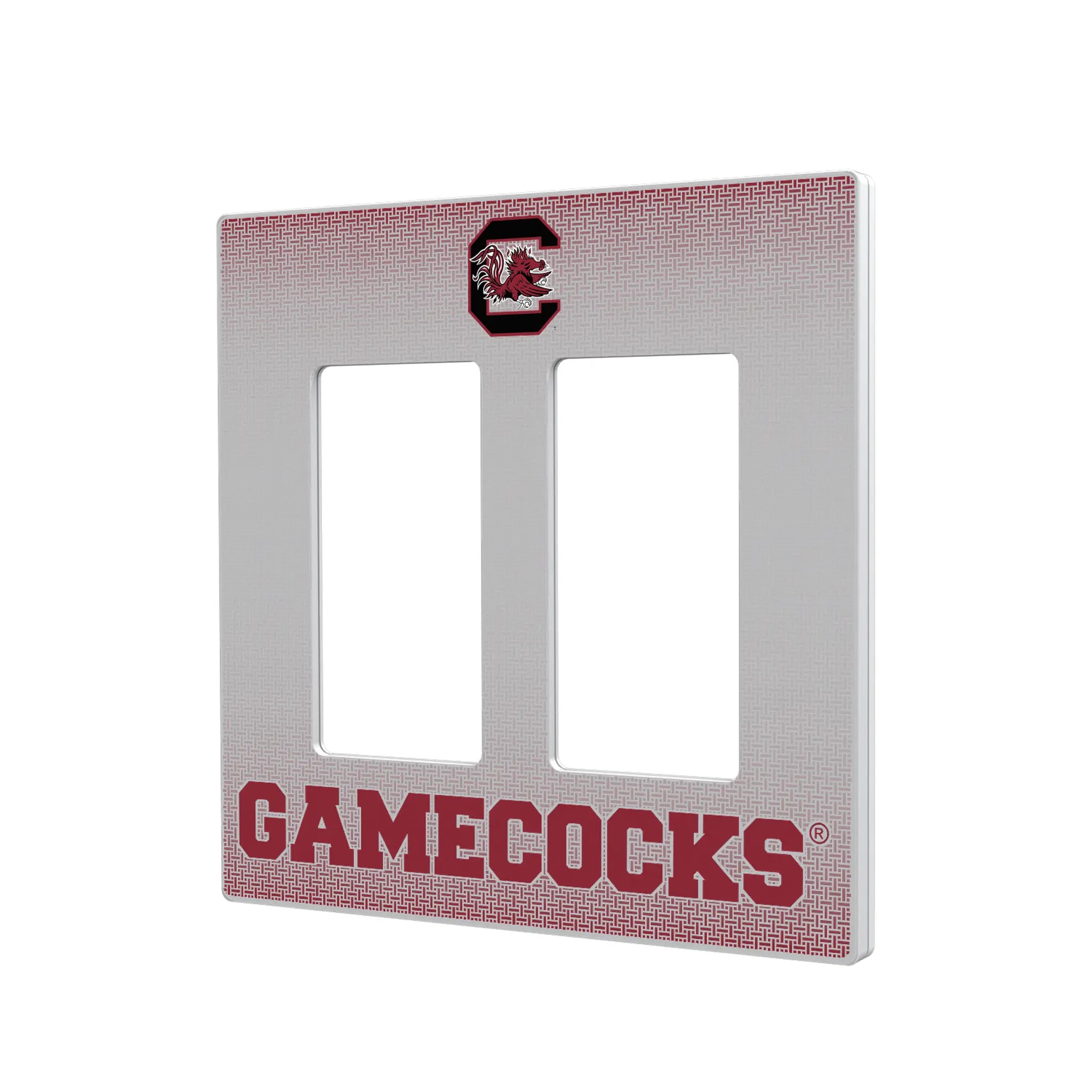 University of South Carolina Gamecocks Linen Hidden-Screw Light Switch Plate#Style_Double Rocker