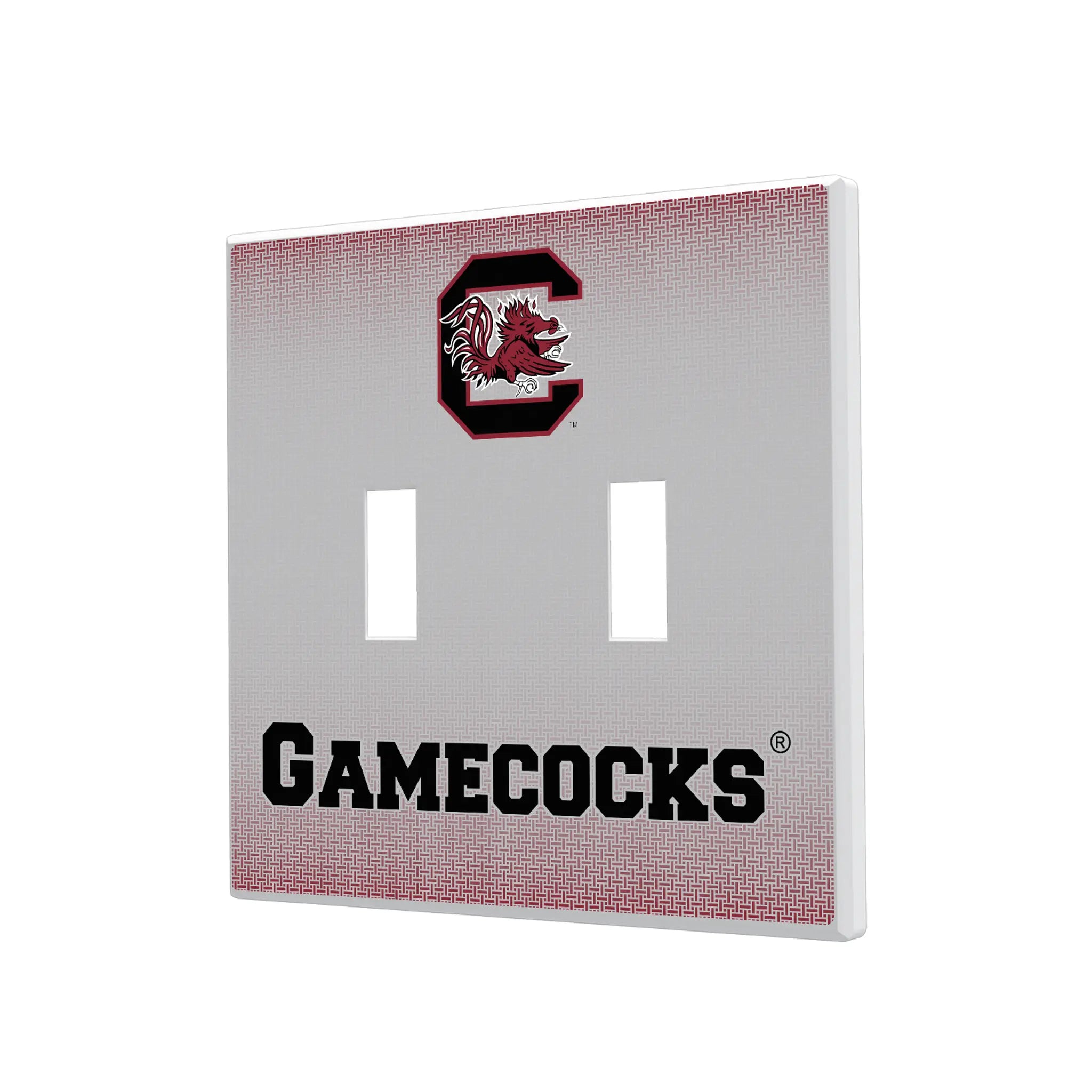 University of South Carolina Gamecocks Linen Hidden-Screw Light Switch Plate#Style_Double Toggle