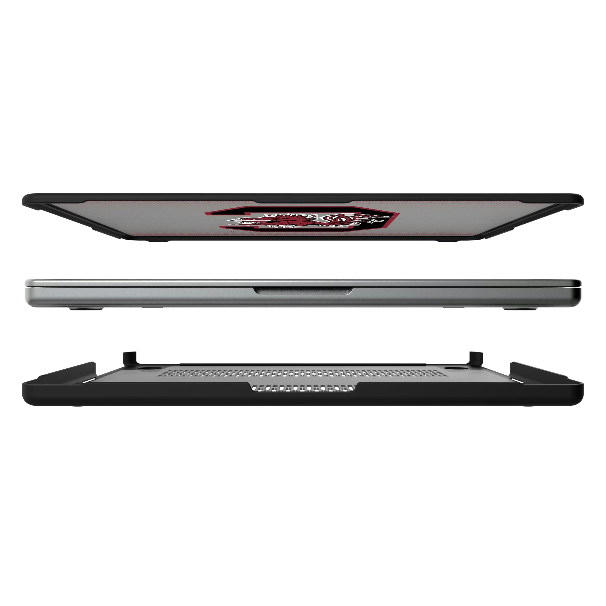 University of South Carolina Gamecocks Linen MacBook Laptop Case for Apple MacBook#Device_MacBook Pro (14-inch, 2021) / MacBook Pro (14-inch, 2023) / MacBook Pro (14-inch, 2024)