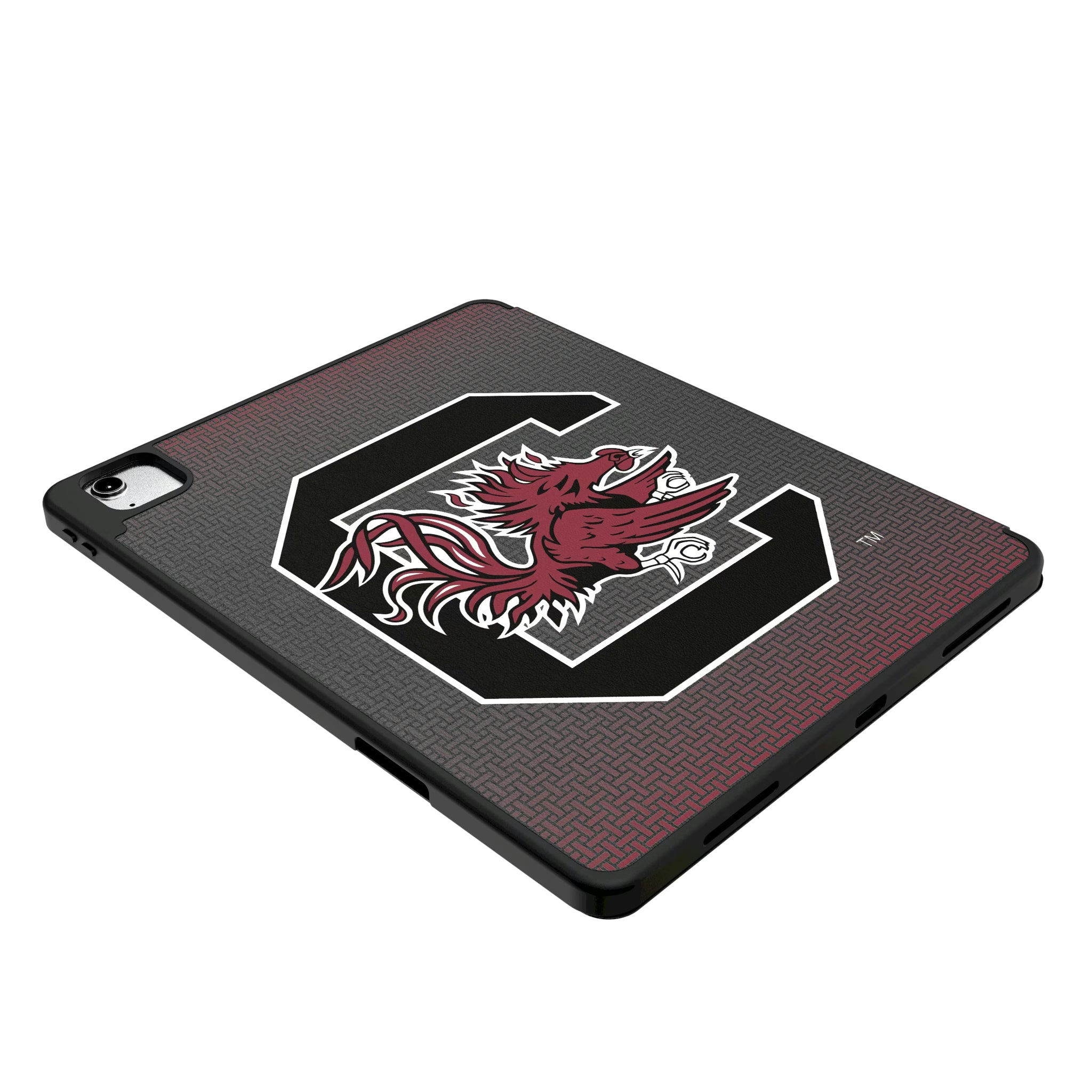 University of South Carolina Gamecocks Linen iPad Tablet Case for Apple iPad - Isometric View