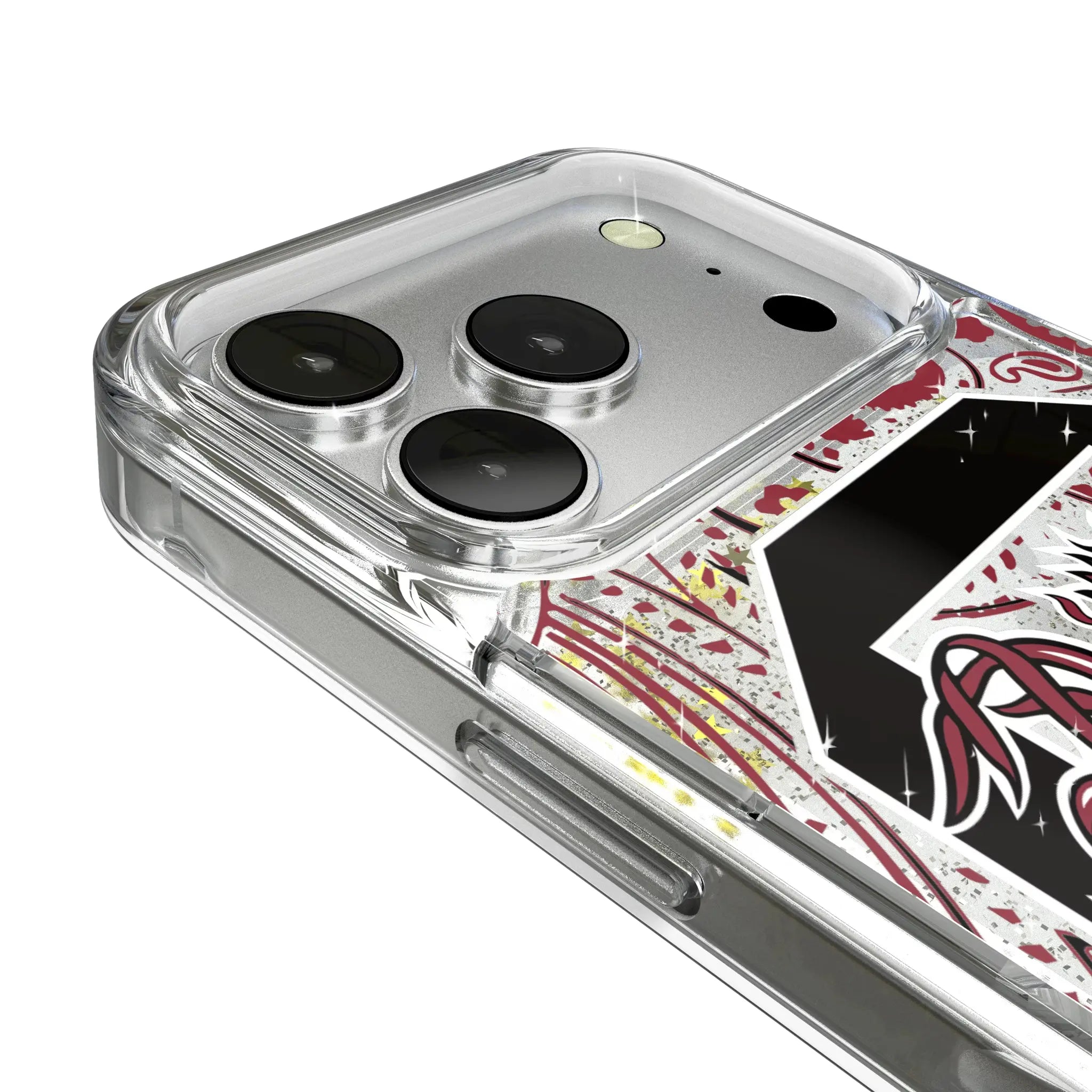University of South Carolina Gamecocks Paisley iPhone Glitter Phone Case for Apple iPhone - Detail