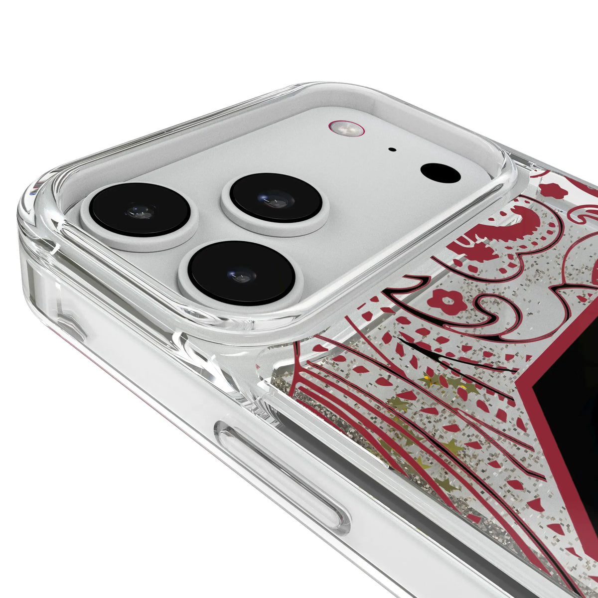 University of South Carolina Gamecocks Paisley iPhone Glitter Phone Case for Apple iPhone - Detail#Device_iPhone 18 Pro Max