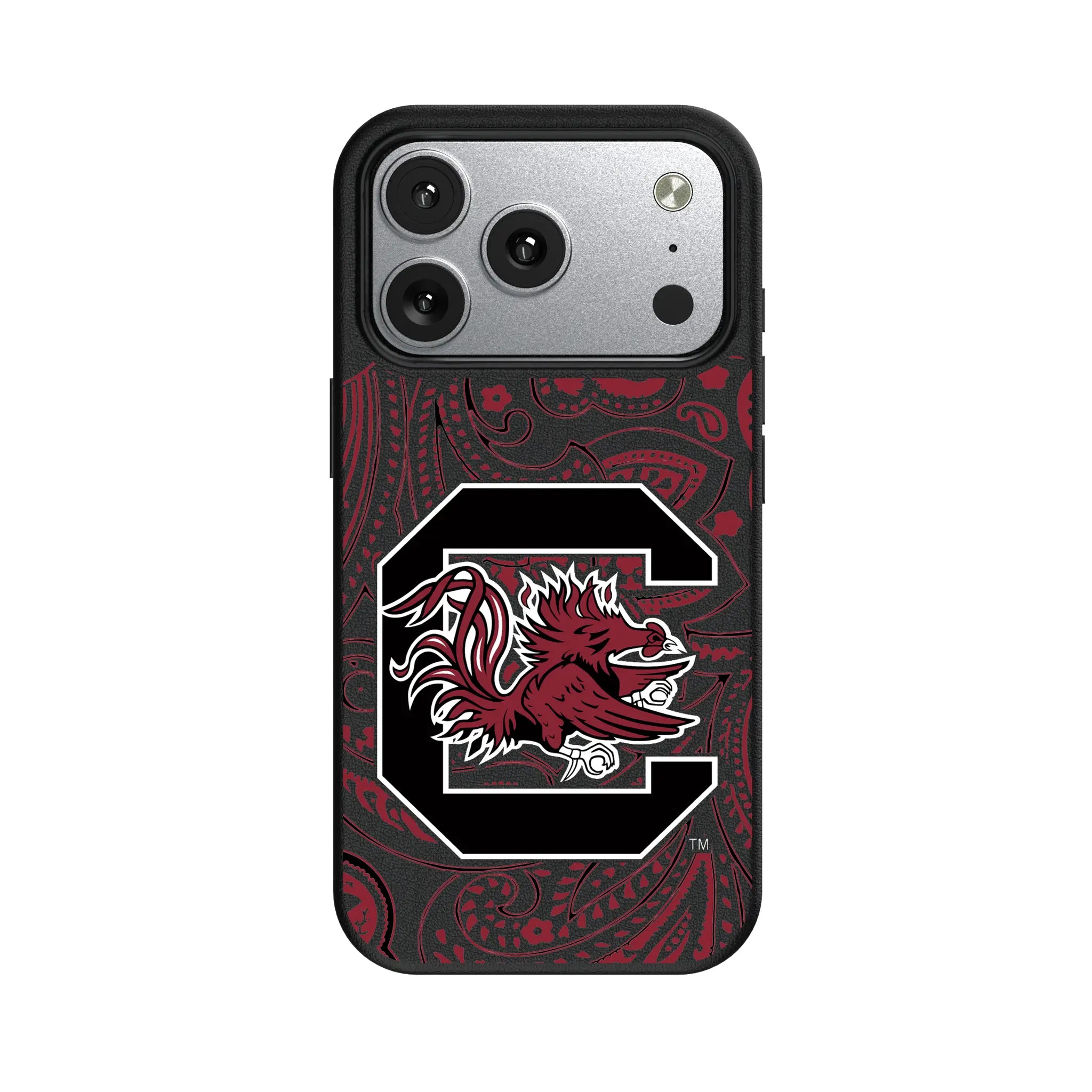 University of South Carolina Gamecocks Paisley iPhone MagSafe Compatible Phone Case for Apple iPhone#Device_iPhone 17 Pro