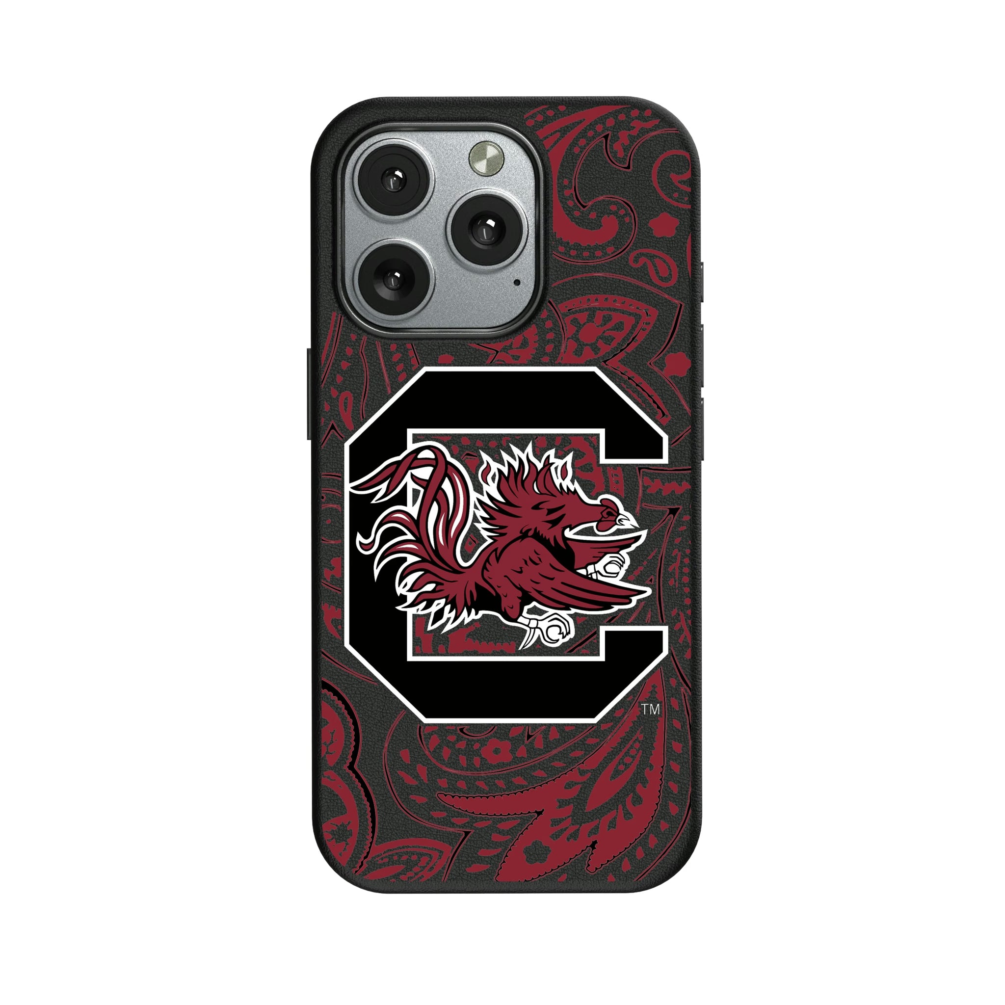 University of South Carolina Gamecocks Paisley iPhone MagSafe Compatible Phone Case for Apple iPhone