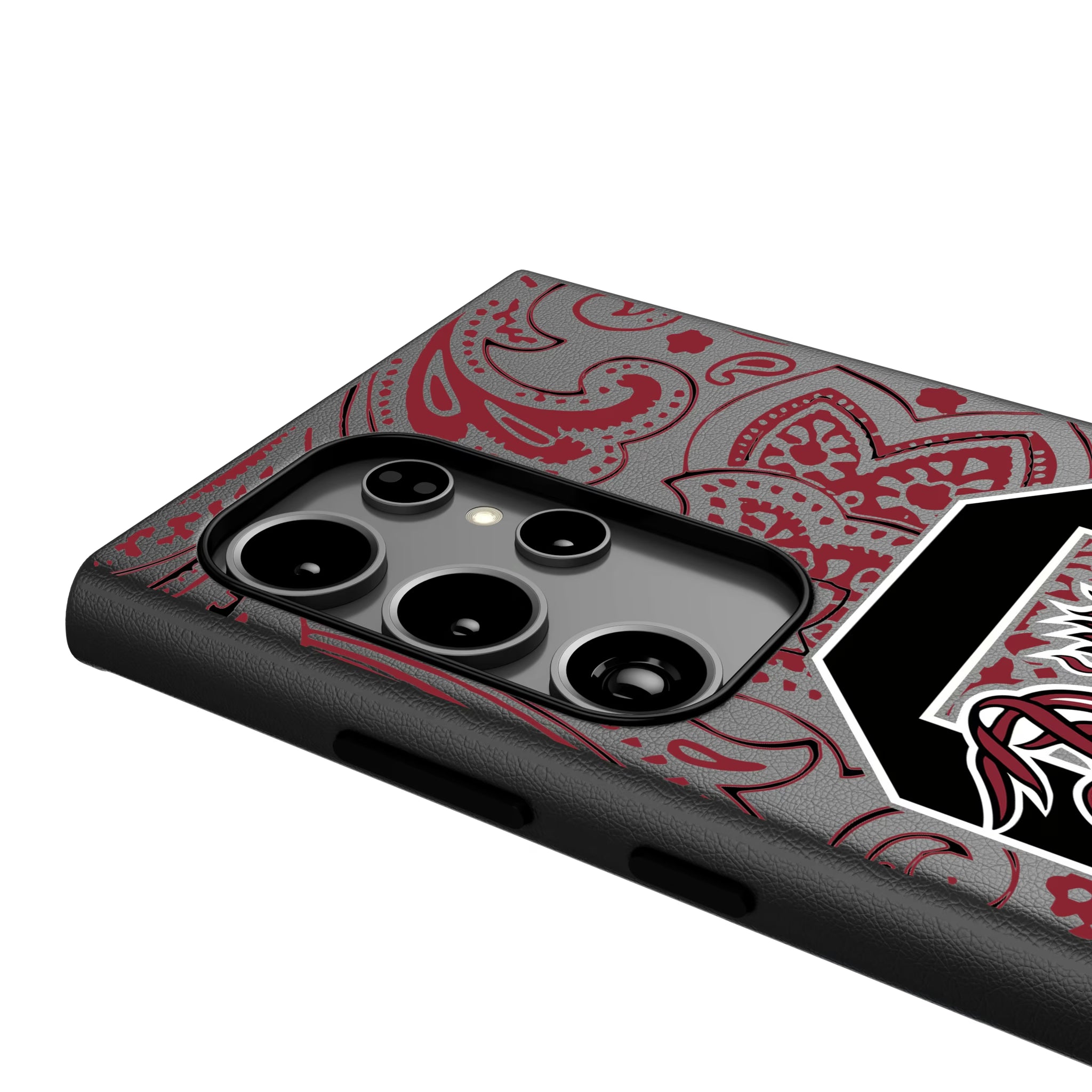 University of South Carolina Gamecocks Paisley Galaxy MagSafe Compatible Phone Case for Samsung Galaxy - Detail