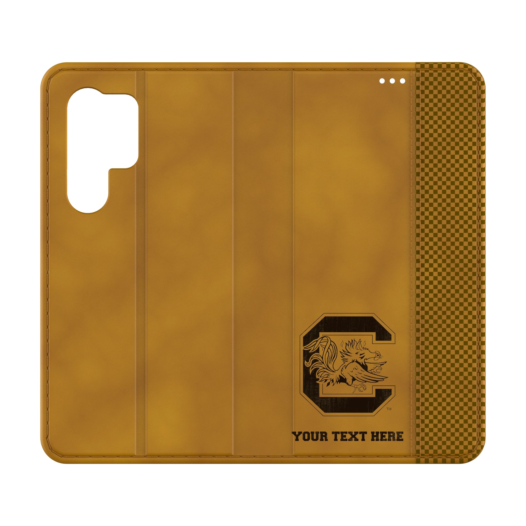 University of South Carolina Gamecocks Personalized Burn Galaxy Folio Phone Case for Samsung Galaxy