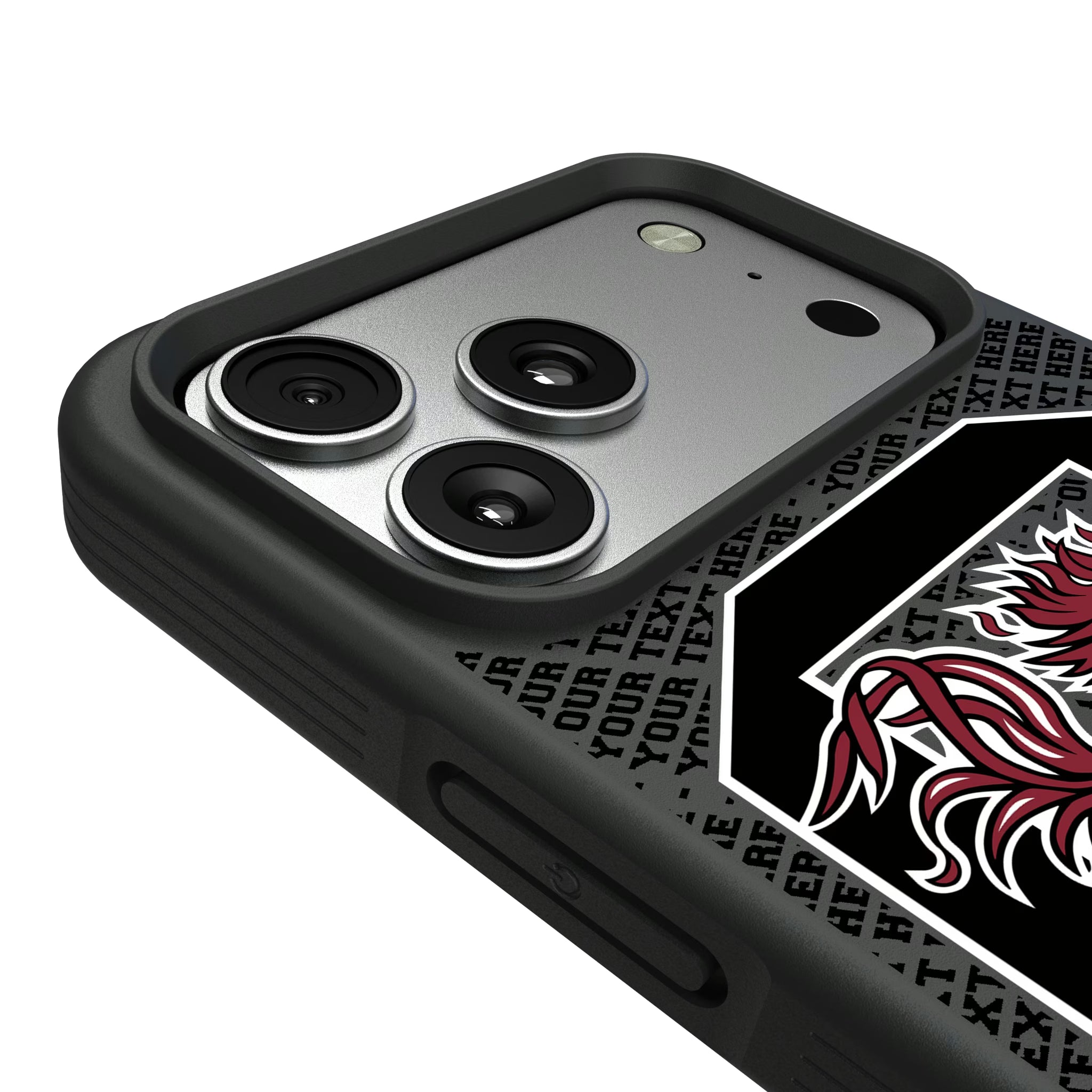 University of South Carolina Gamecocks Personalized EndZone Plus iPhone Bump Phone Case for Apple iPhone - Detail#Device_iPhone 17 Pro Max