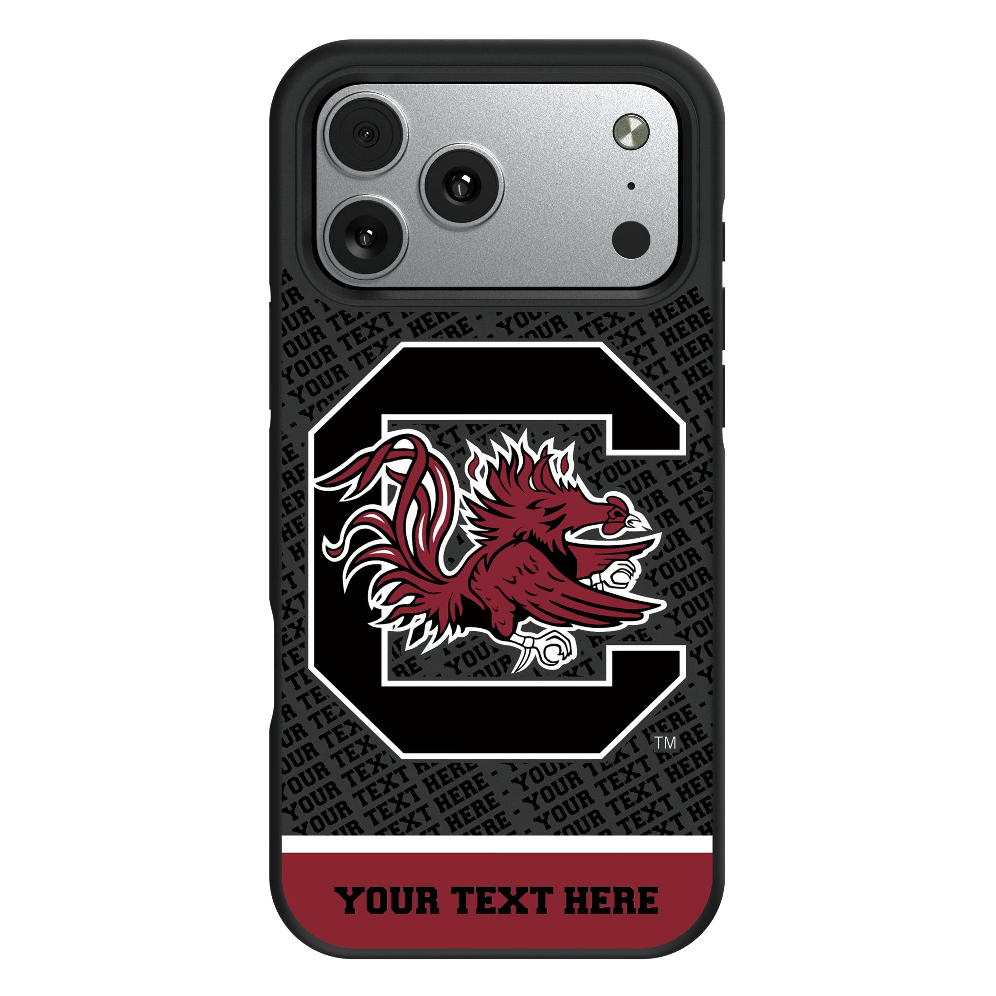 University of South Carolina Gamecocks Personalized EndZone Plus iPhone Bump Phone Case for Apple iPhone#Device_iPhone 17 Pro Max