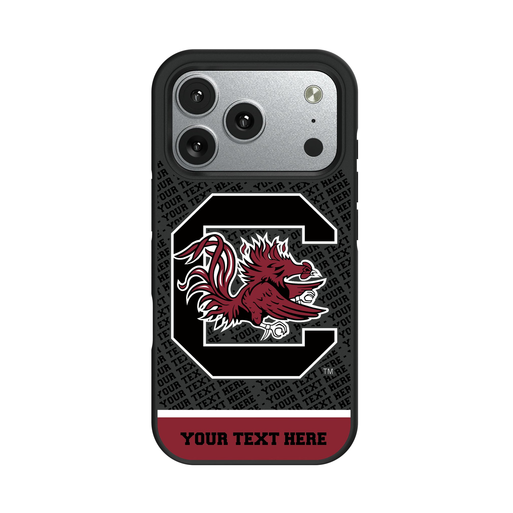University of South Carolina Gamecocks Personalized EndZone Plus iPhone Bump Phone Case for Apple iPhone#Device_iPhone 17 Pro