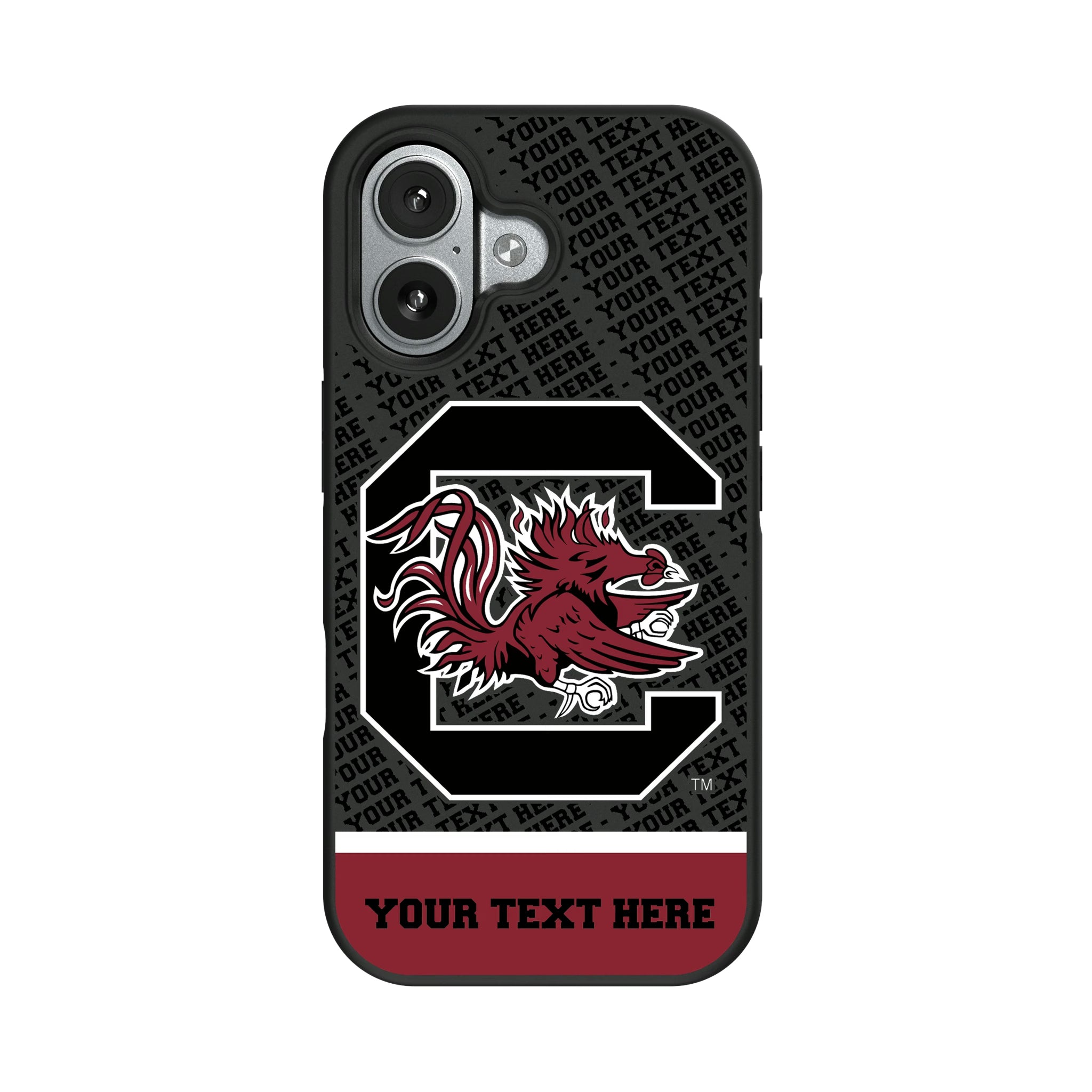 University of South Carolina Gamecocks Personalized EndZone Plus iPhone Bump Phone Case for Apple iPhone#Device_iPhone 17