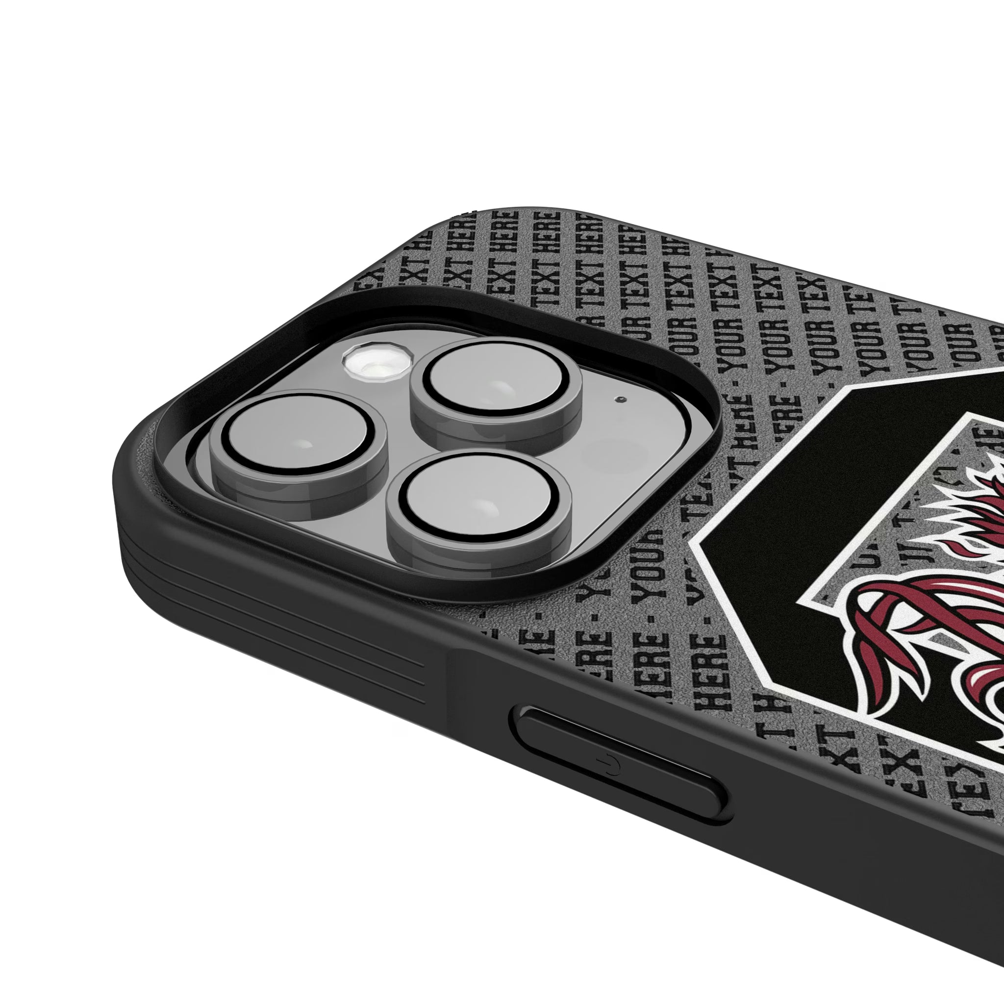 University of South Carolina Gamecocks Personalized EndZone Plus iPhone Bump Phone Case for Apple iPhone - Detail