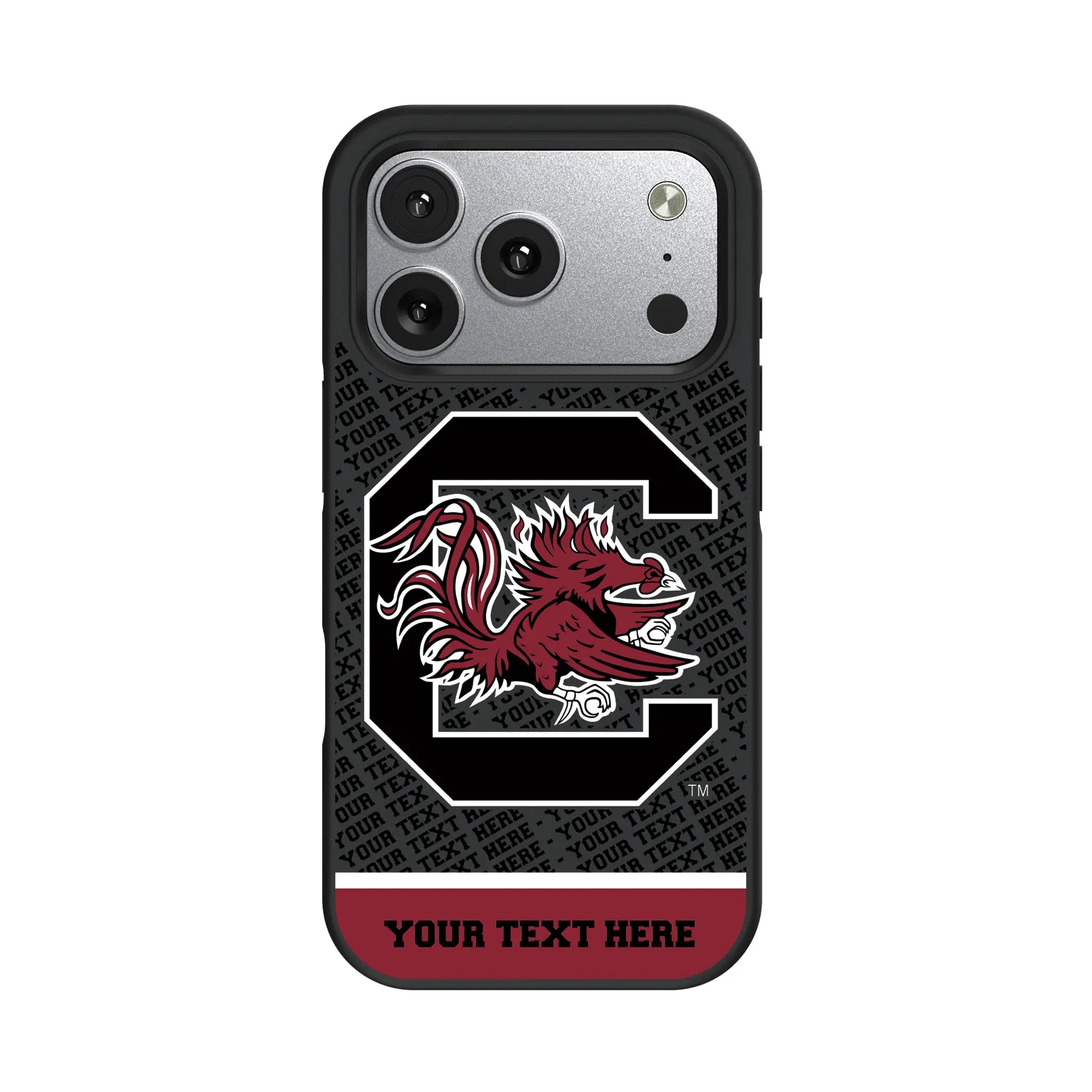 University of South Carolina Gamecocks Personalized EndZone Plus iPhone Bump Phone Case for Apple iPhone#Device_iPhone 17 Pro