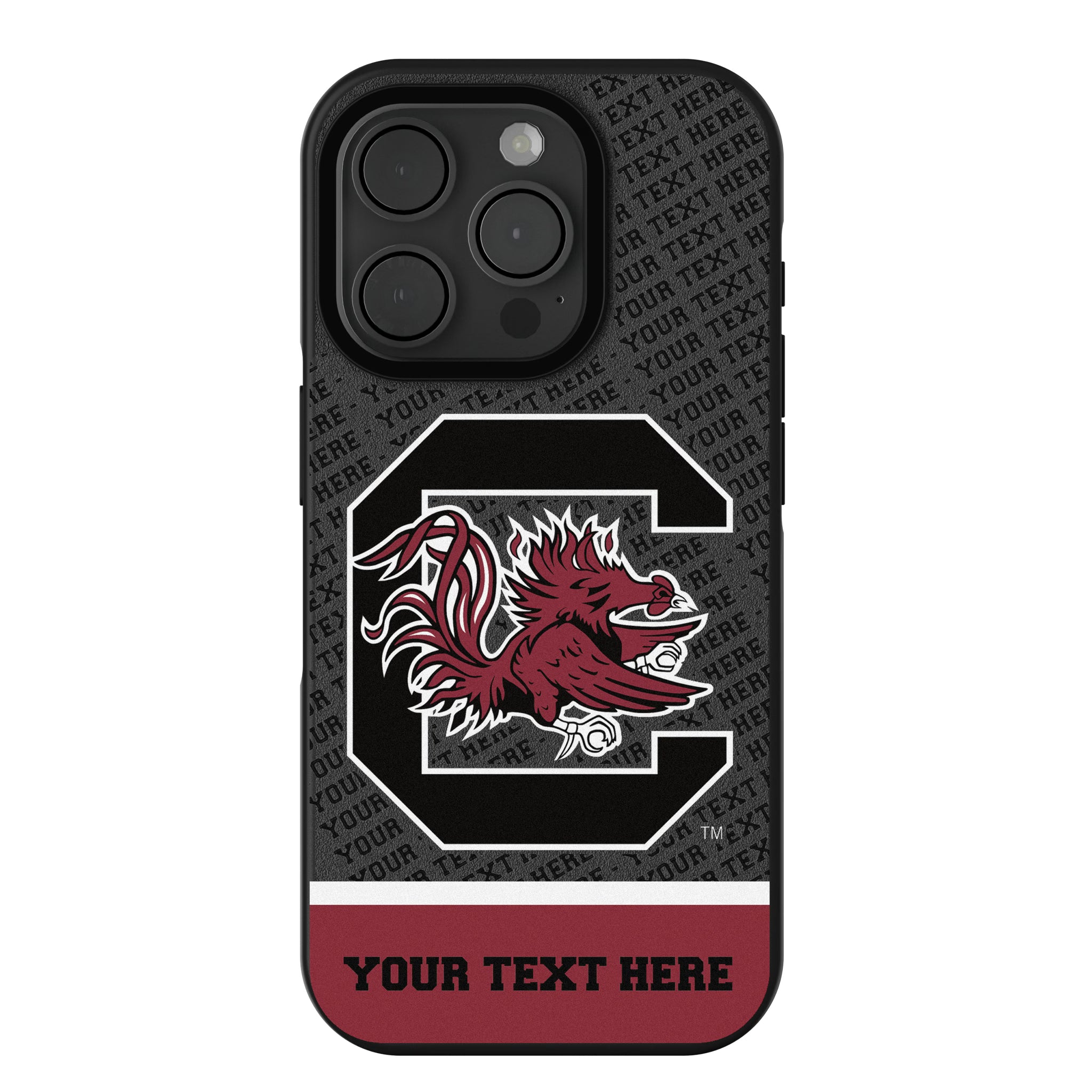 University of South Carolina Gamecocks Personalized EndZone Plus iPhone Bump Phone Case for Apple iPhone