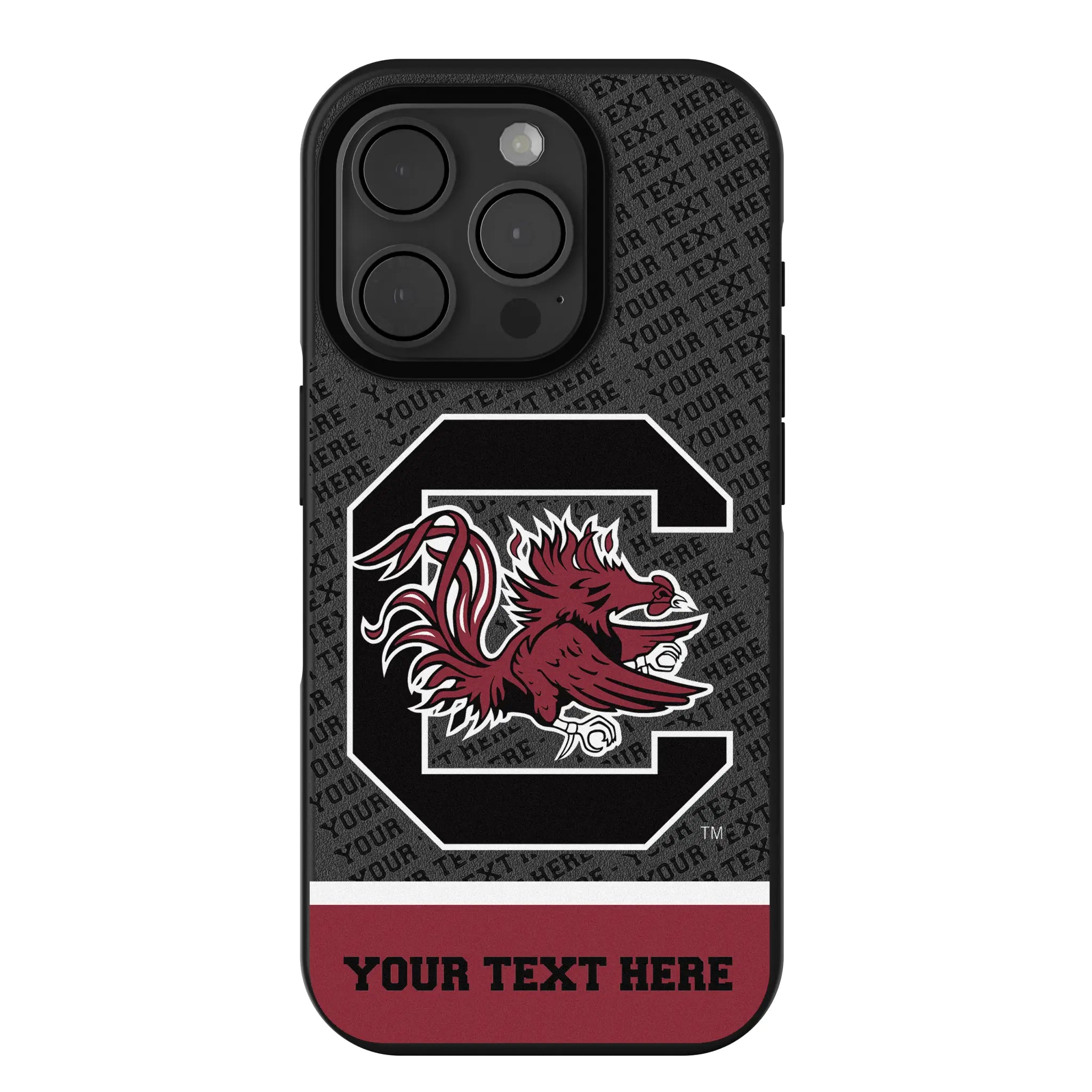 University of South Carolina Gamecocks Personalized EndZone Plus iPhone Bump Phone Case for Apple iPhone