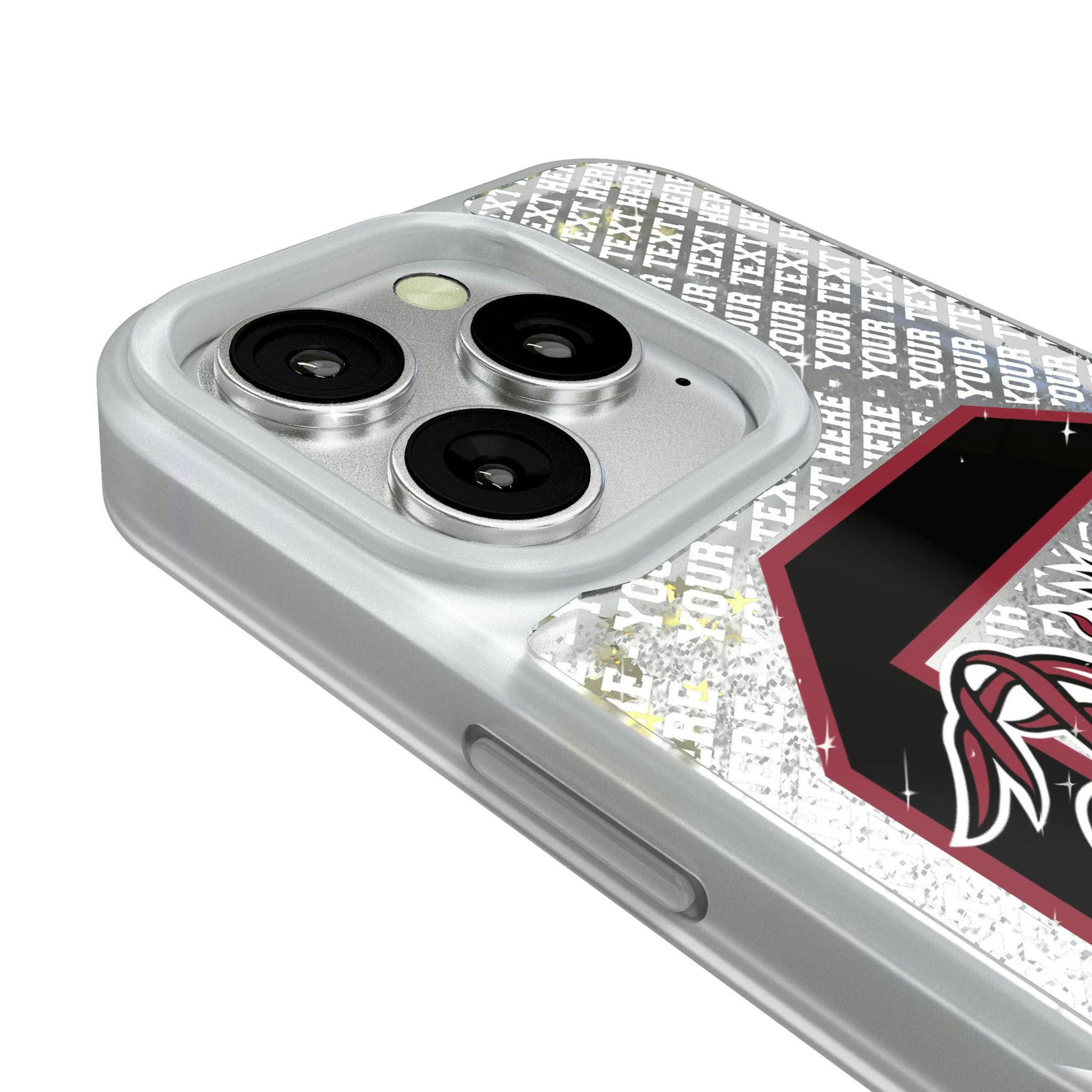 University of South Carolina Gamecocks Personalized EndZone Plus iPhone Glitter Phone Case for Apple iPhone - Detail#Device_iPhone 16 Pro