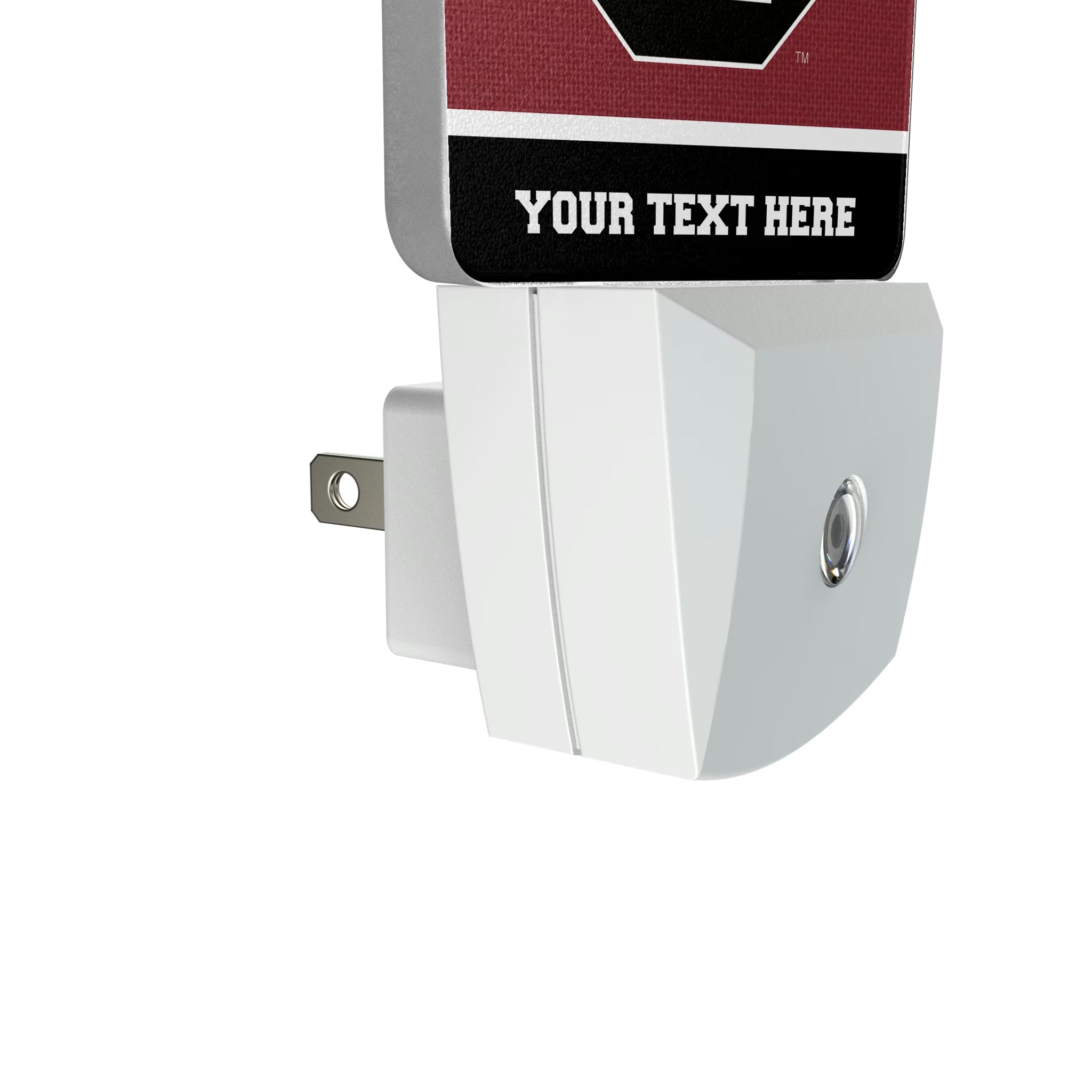 University of South Carolina Gamecocks Personalized Endzone Solid Night Light 2-Pack - Detail