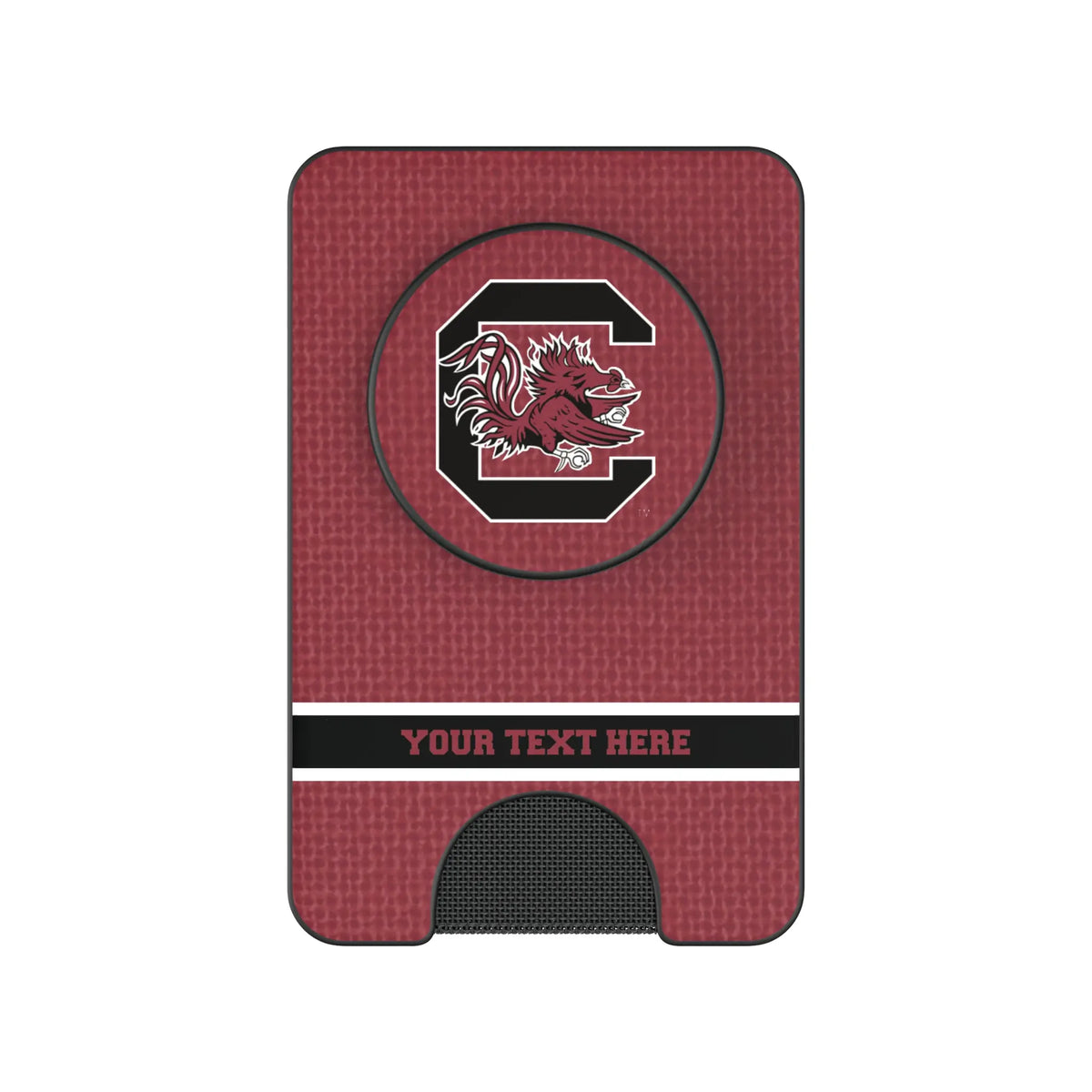 University of South Carolina Gamecocks Personalized Endzone Solid Popsockets Wallet Magnetic