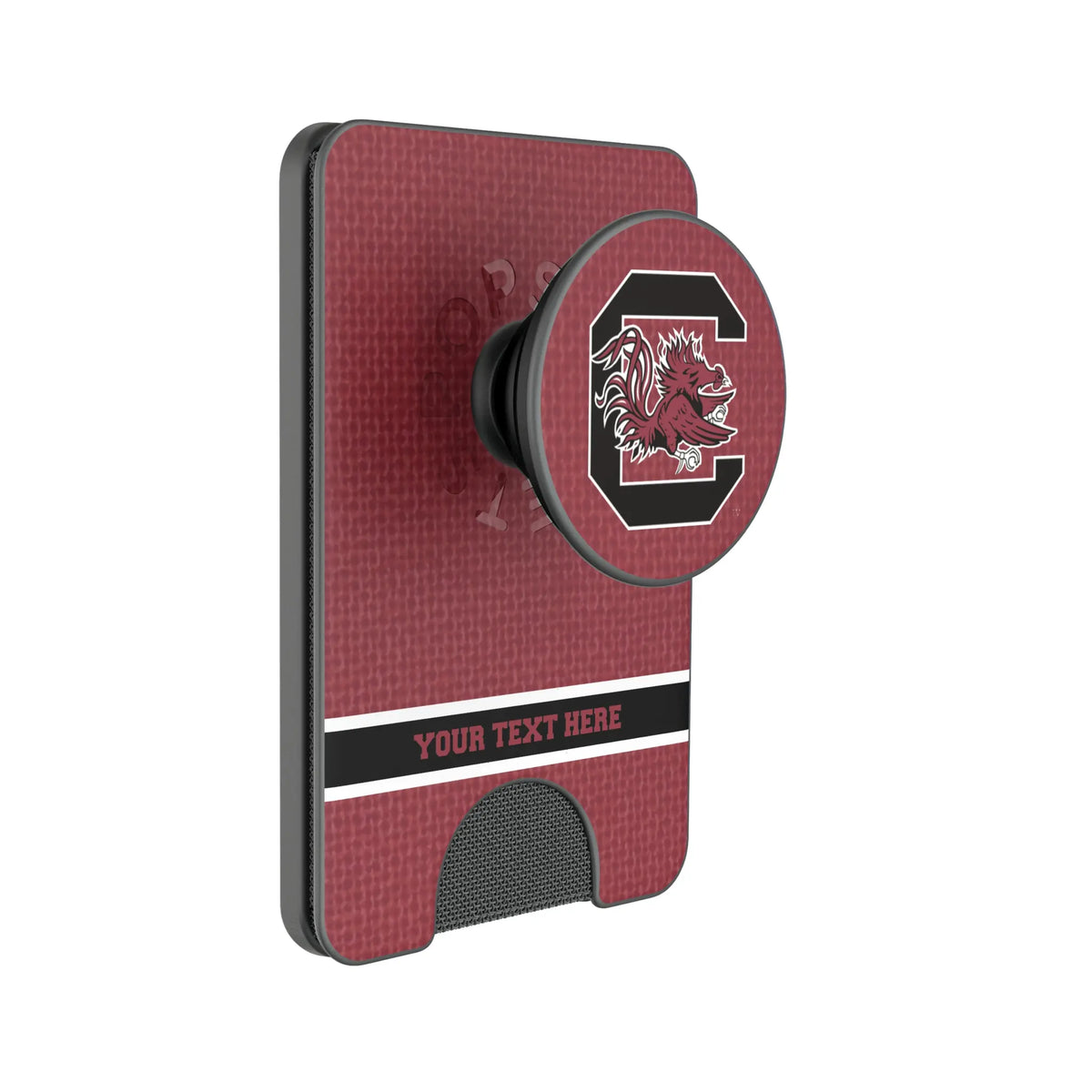 University of South Carolina Gamecocks Personalized Endzone Solid Popsockets Wallet Magnetic