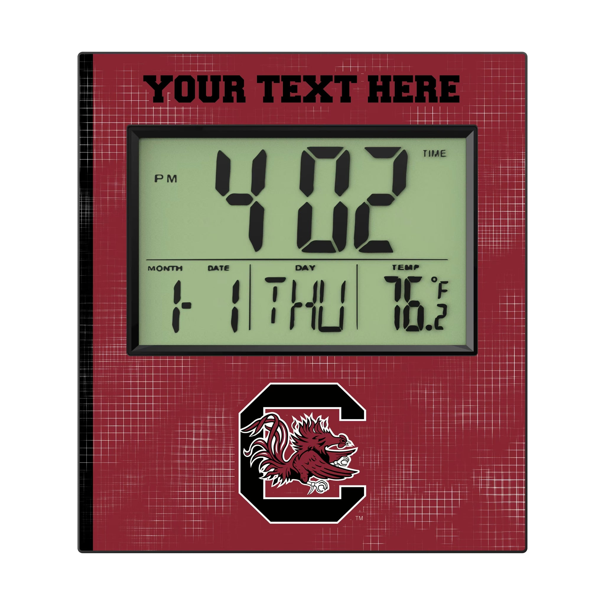 University of South Carolina Gamecocks Personalized Hatch Wall Clock