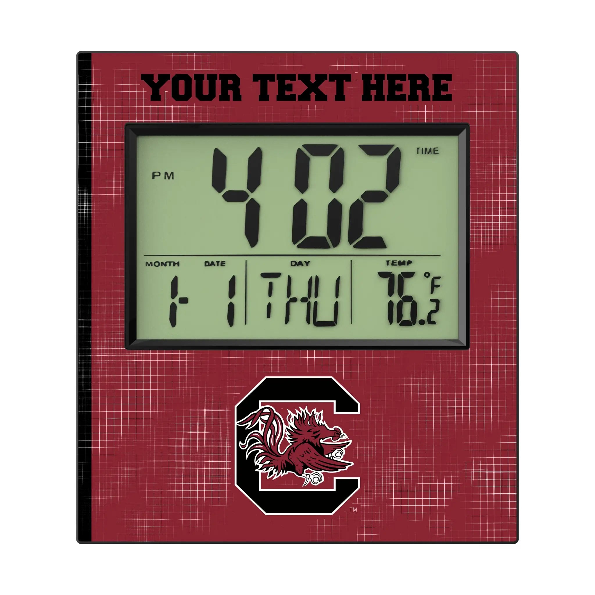 University of South Carolina Gamecocks Personalized Hatch Wall Clock