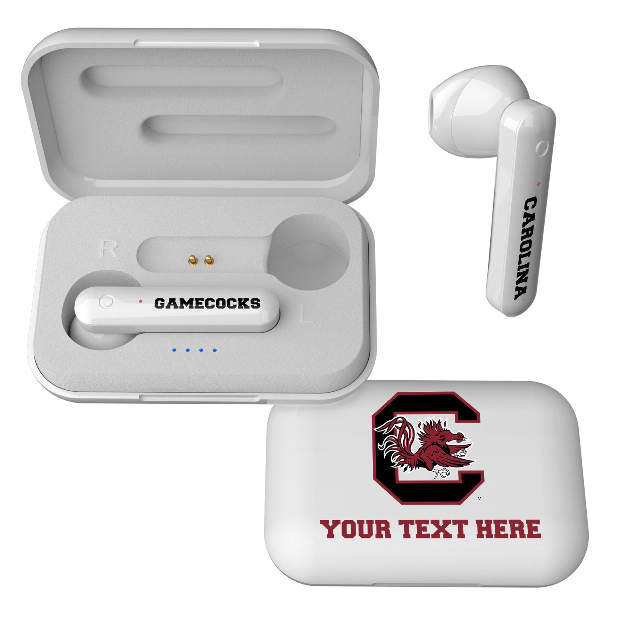 University of South Carolina Gamecocks Personalized Insignia Wireless TWS Earbuds