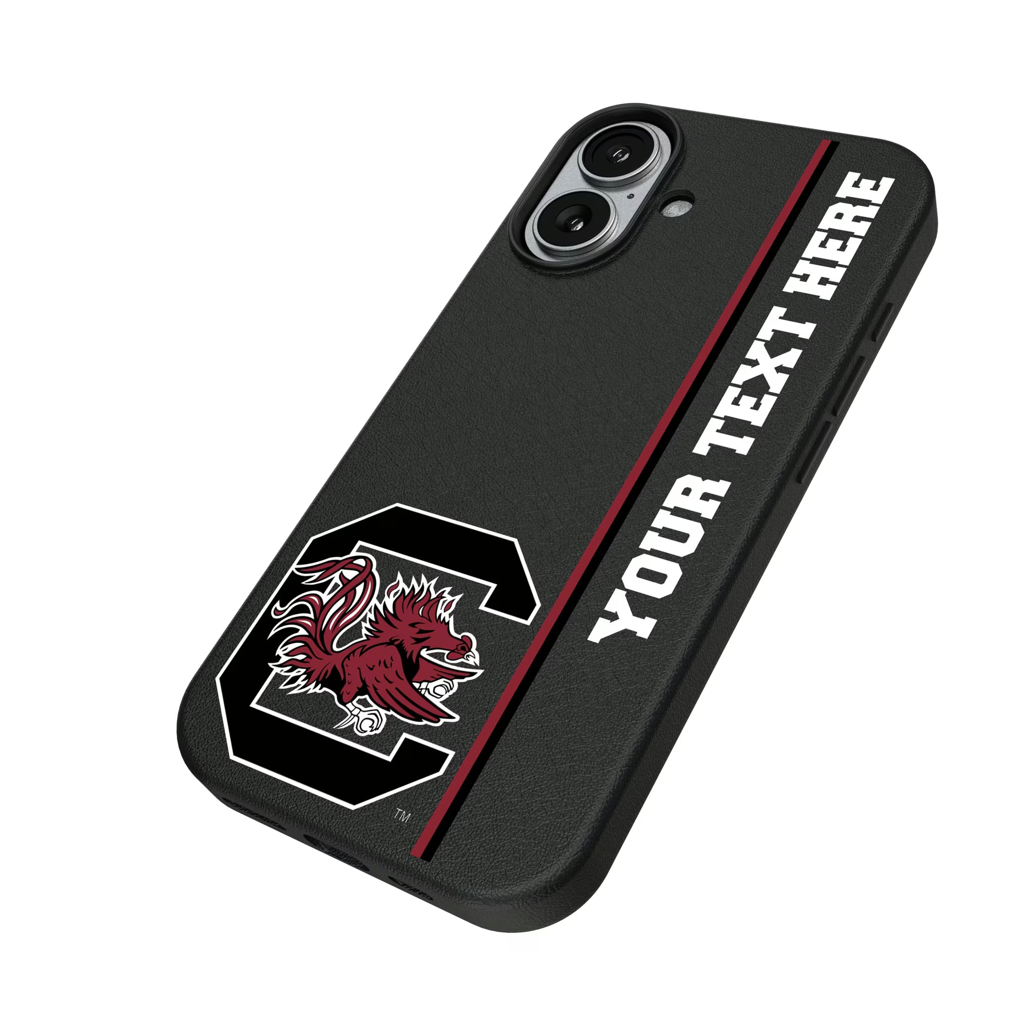 University of South Carolina Gamecocks Personalized Sidebard iPhone MagSafe Compatible Phone Case for Apple iPhone - Isometric View#Device_iPhone 17