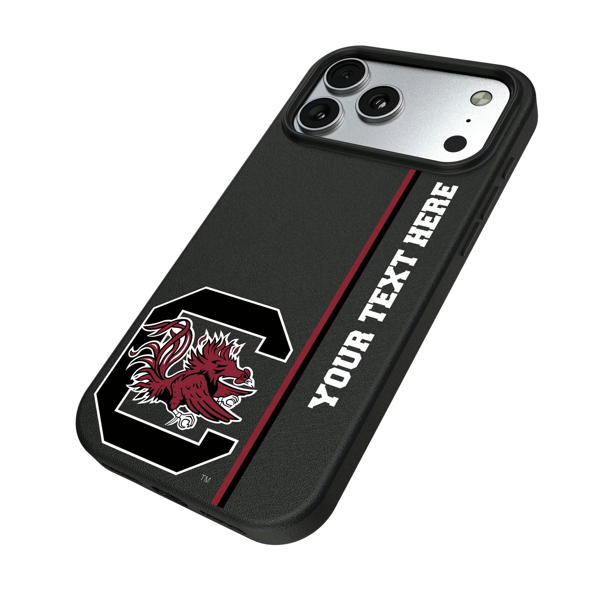 University of South Carolina Gamecocks Personalized Sidebard iPhone MagSafe Compatible Phone Case for Apple iPhone - Isometric View#Device_iPhone 17 Pro Max