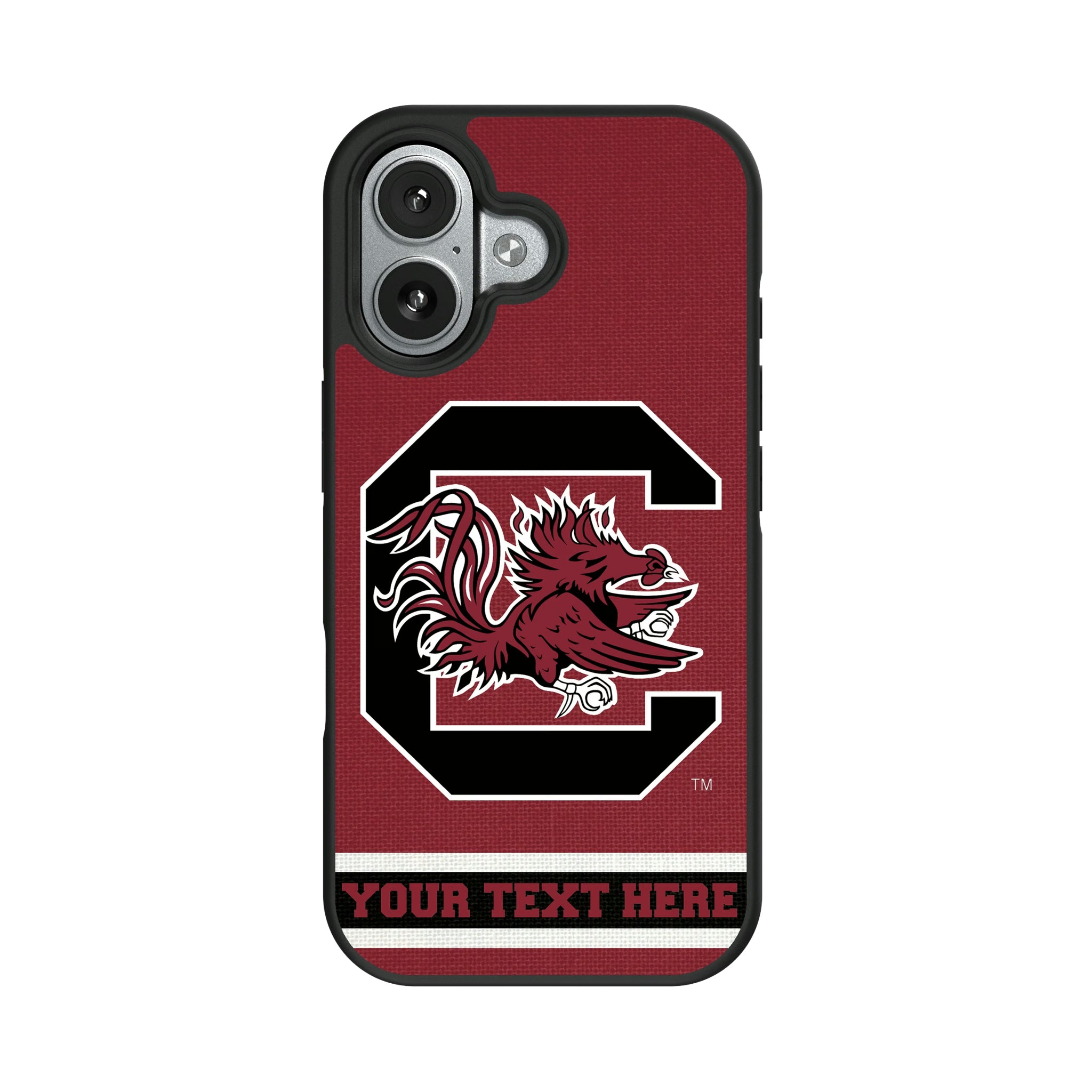 University of South Carolina Gamecocks Personalized Stripe iPhone Bump Phone Case for Apple iPhone#Device_iPhone 17