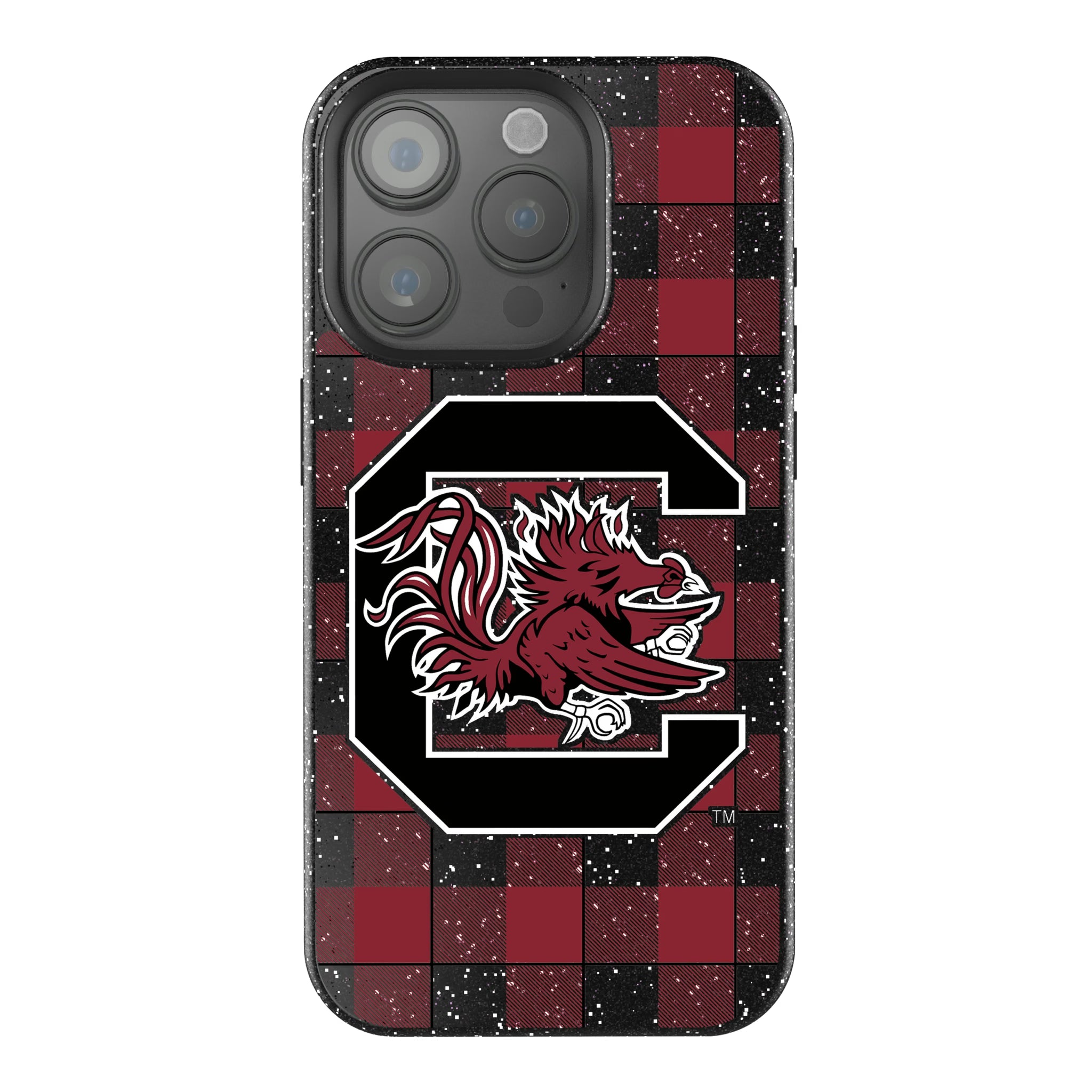 University of South Carolina Gamecocks Plaid iPhone Bling Phone Case for Apple iPhone