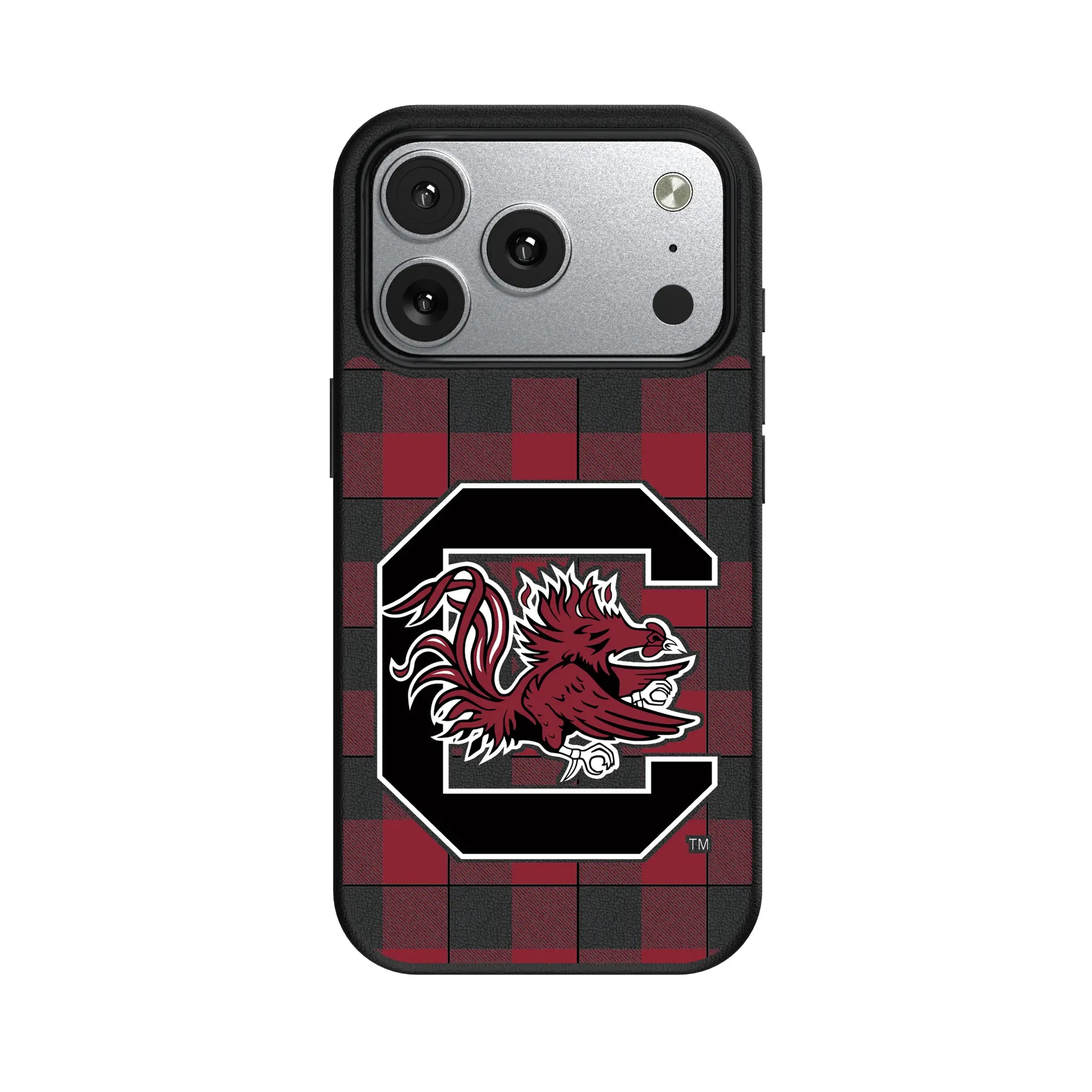 University of South Carolina Gamecocks Plaid iPhone MagSafe Compatible Phone Case for Apple iPhone#Device_iPhone 17 Pro