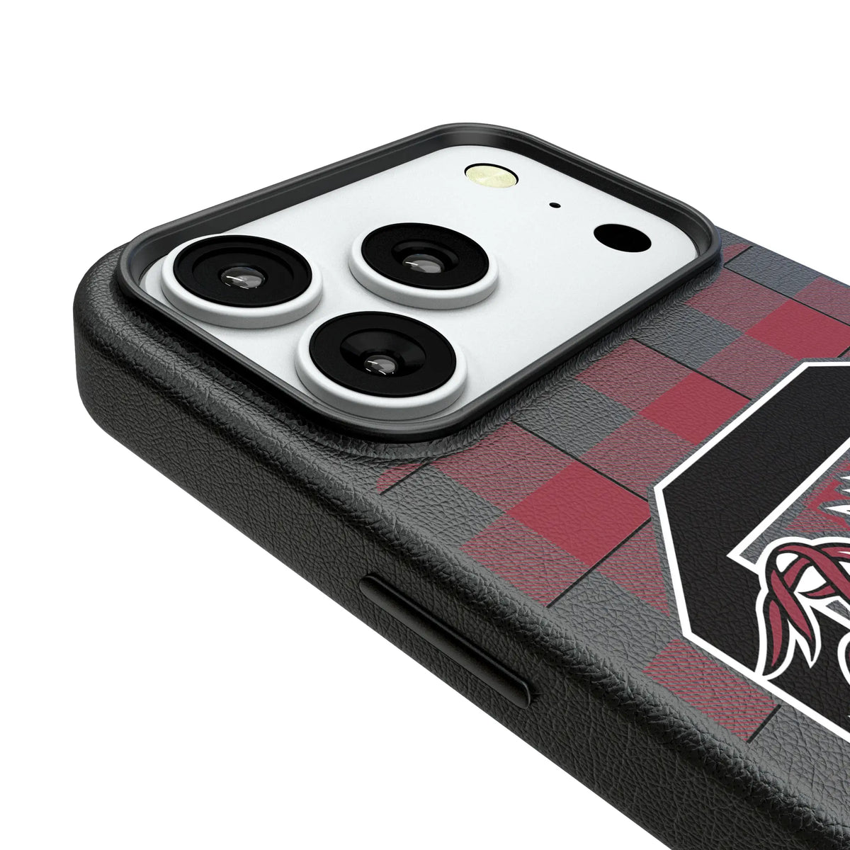 University of South Carolina Gamecocks Plaid iPhone MagSafe Compatible Phone Case for Apple iPhone - Detail#Device_iPhone 18 Pro