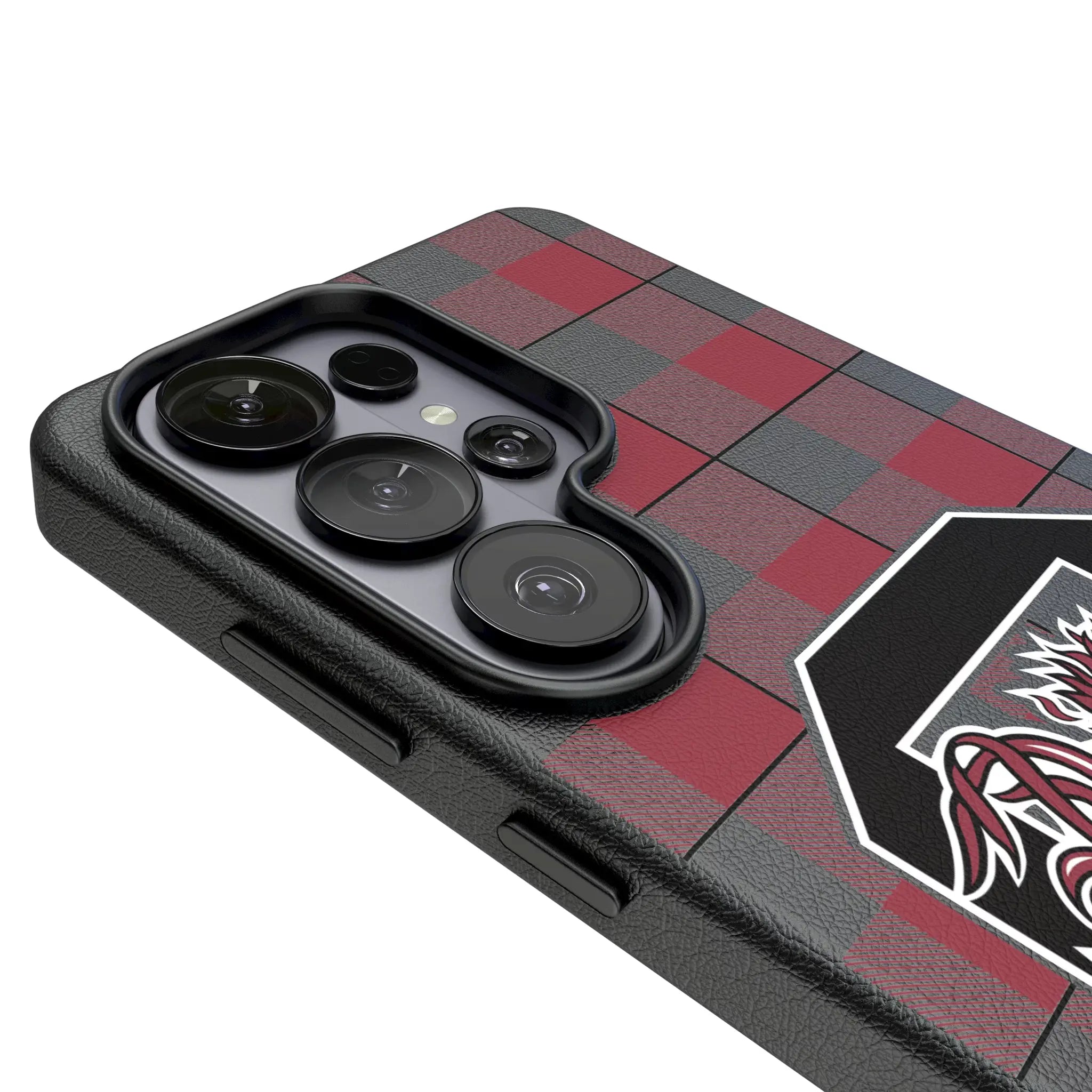 University of South Carolina Gamecocks Plaid Galaxy MagSafe Compatible Phone Case for Samsung Galaxy - Detail#Device_Galaxy S26 Ultra