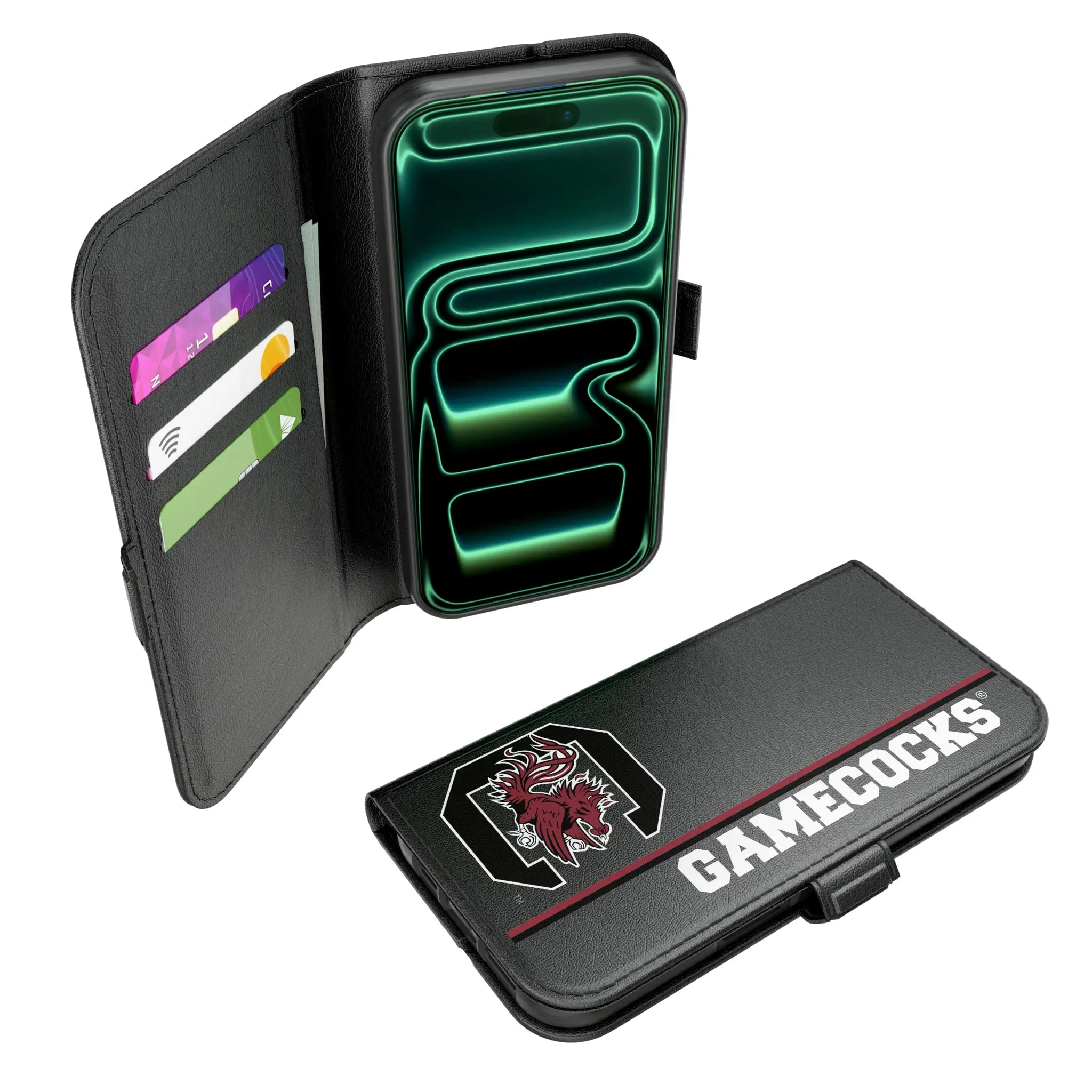 University of South Carolina Gamecocks Sidebar iPhone Folio Phone Case for Apple iPhone#Device_iPhone 17